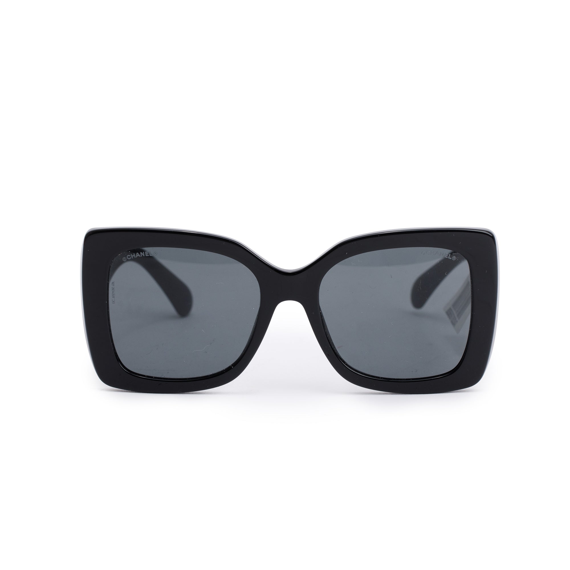 Chanel 5494 Black Acetate CC Logo Square Sunglasses