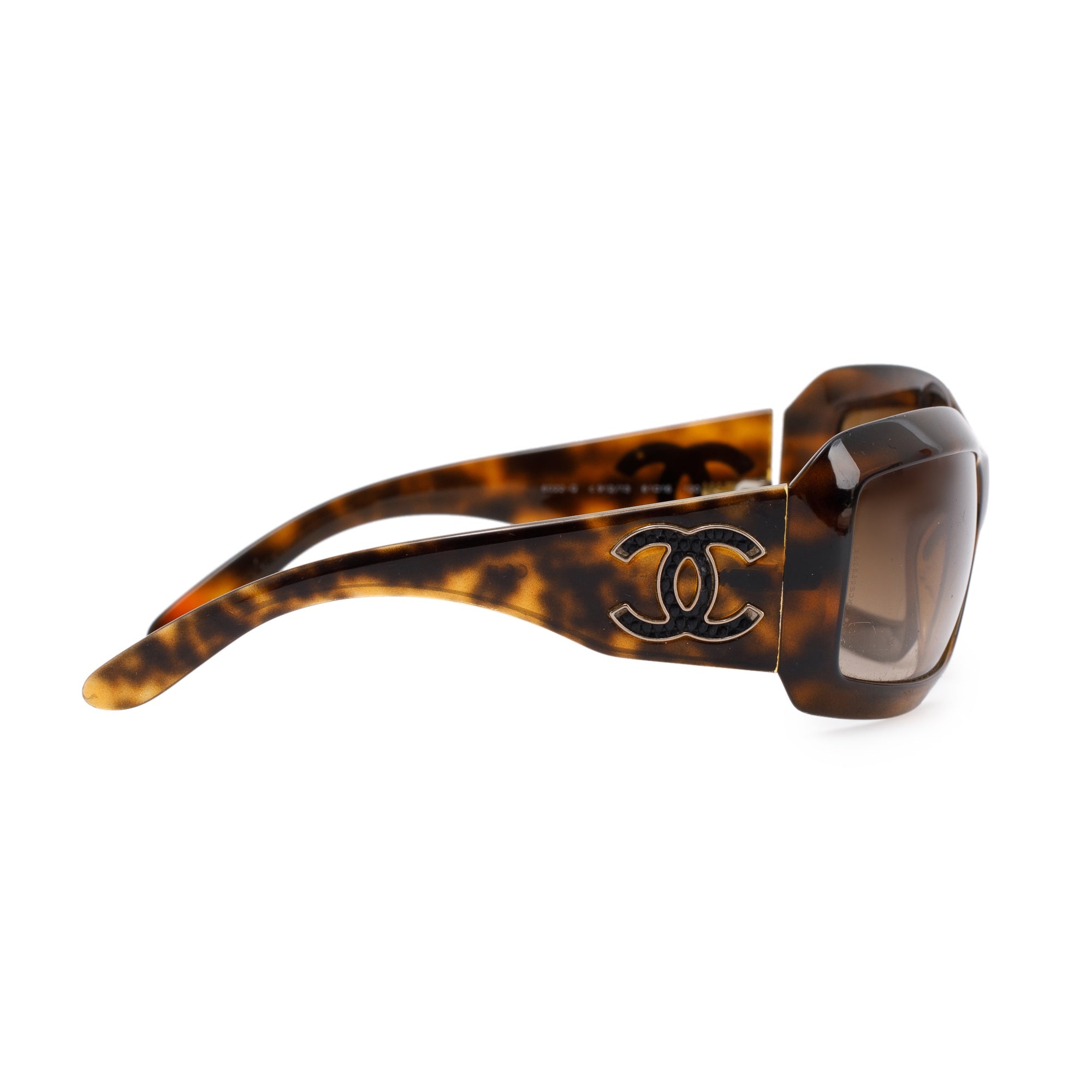 Chanel 6022-Q Croc CC Logo Sunglasses w/ Case