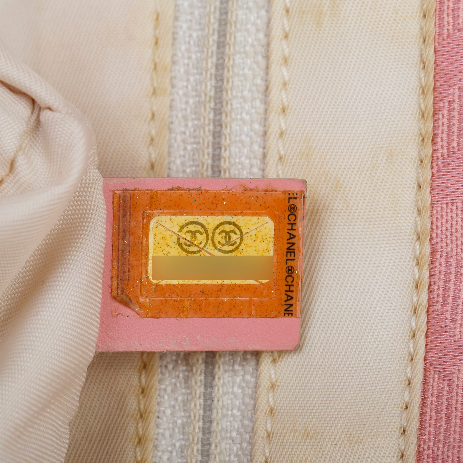 Chanel Pink Canvas Travel Ligne Tote