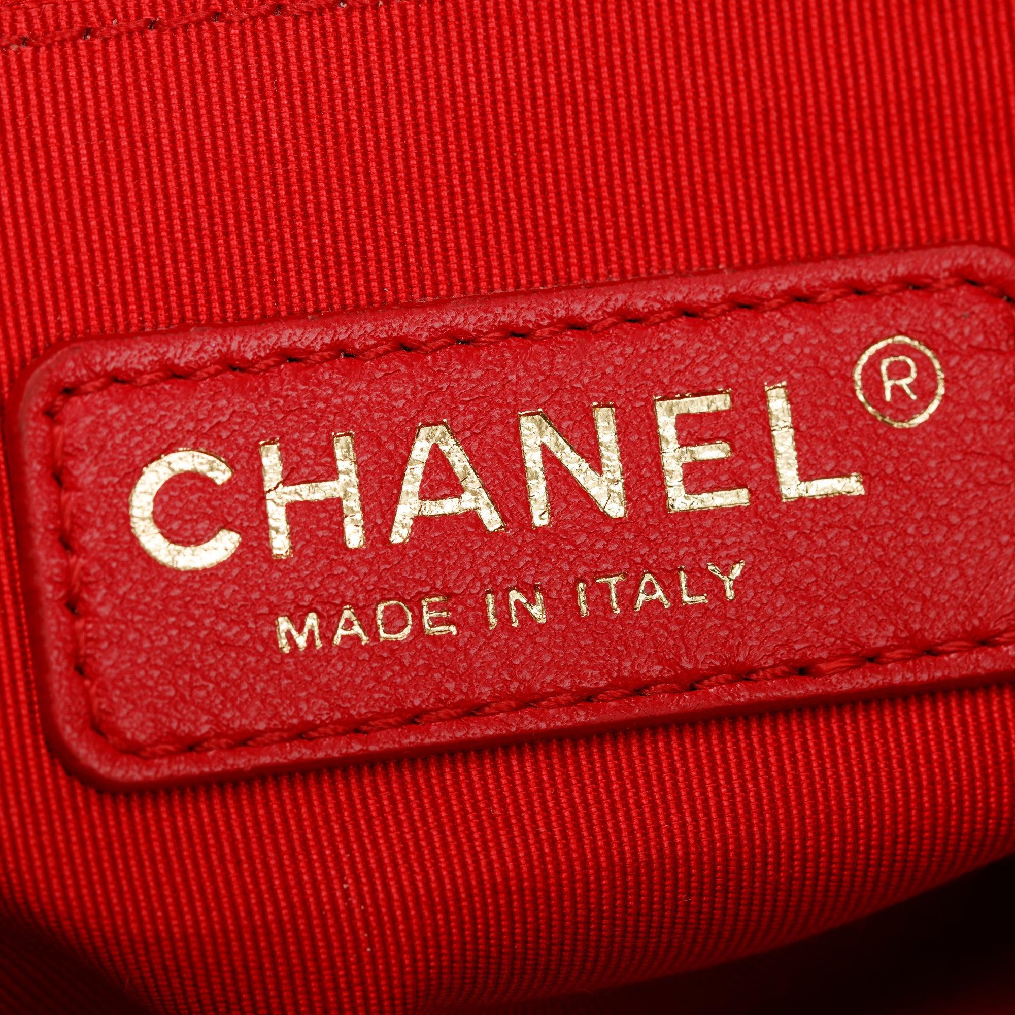 Chanel Beige & Black Quilted Jersey Coco Sailor Camera Bag w/ Authenticity Card