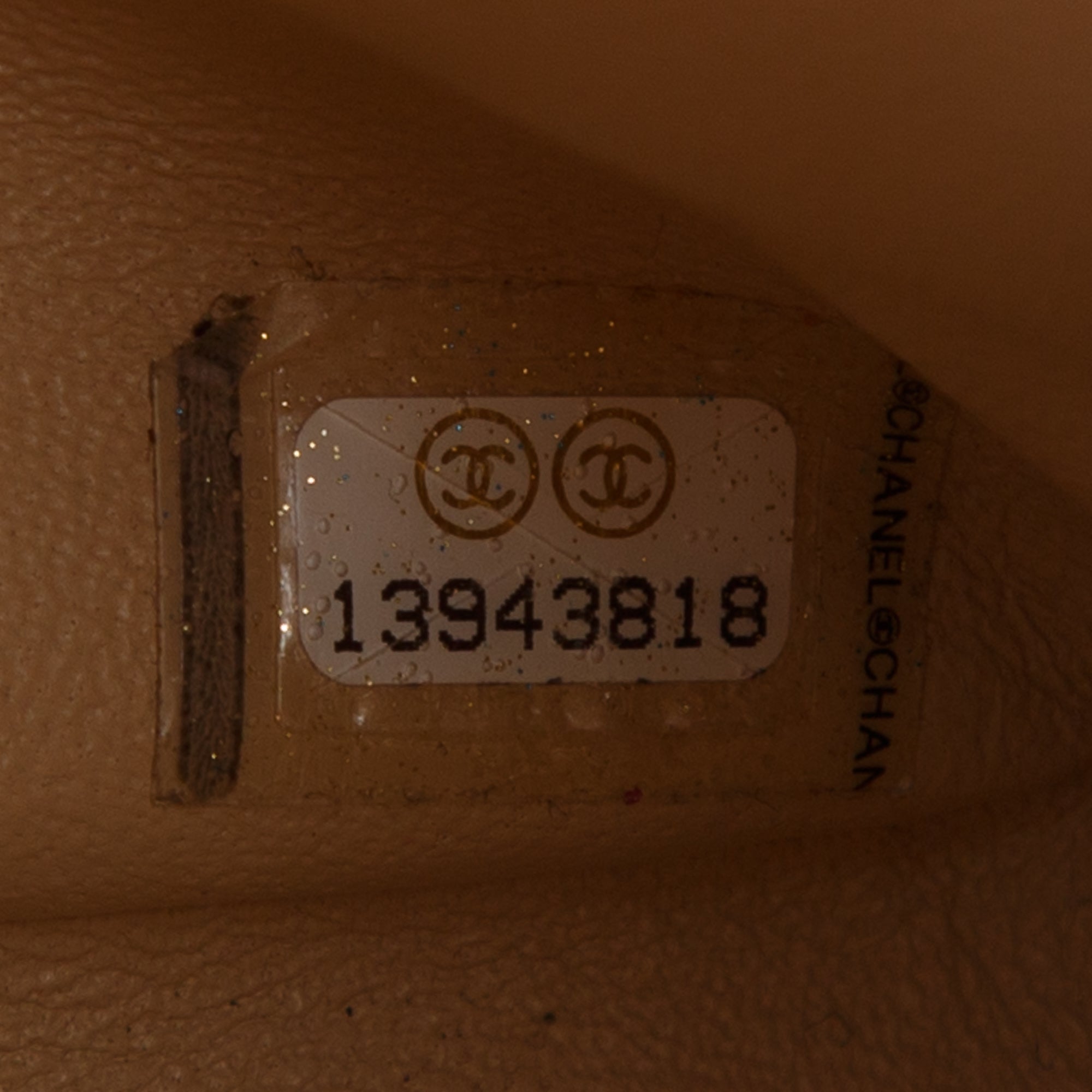 Chanel Beige Caviar Classic Jumbo Single Flap Bag w/ Authenticity Card