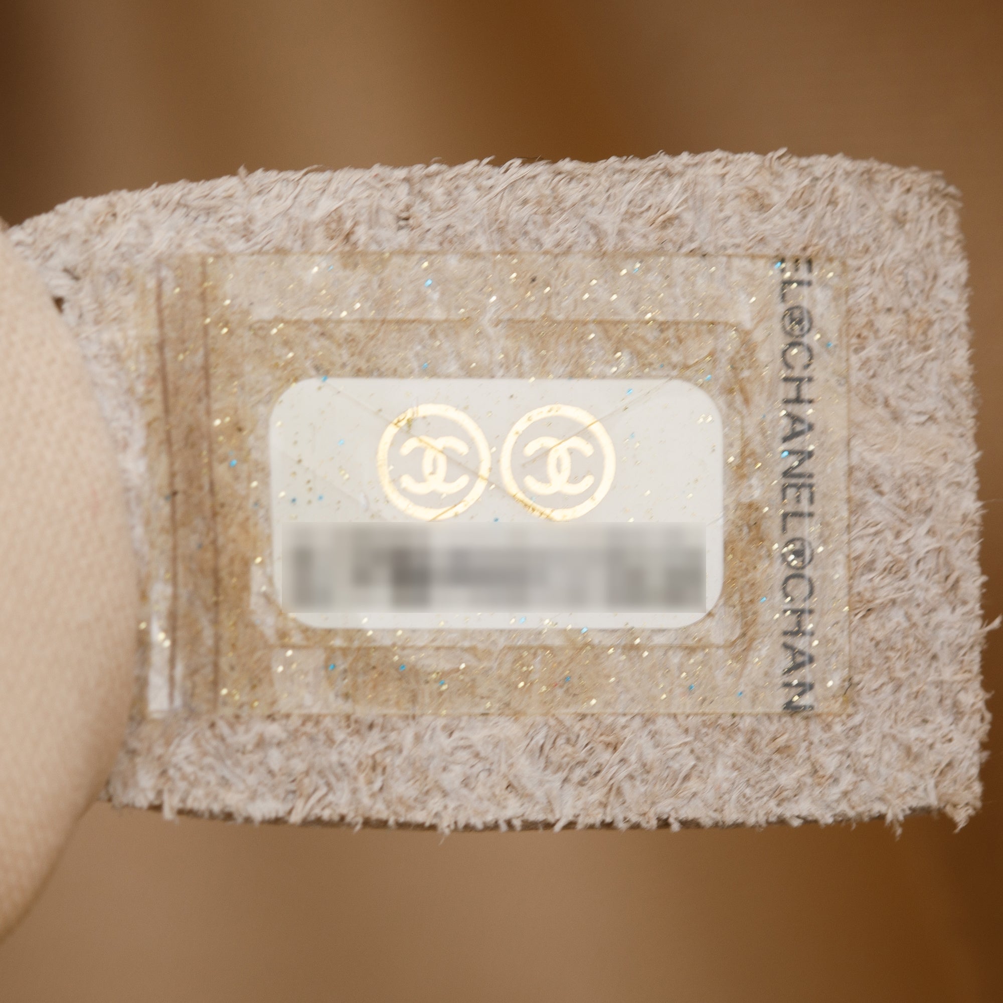 Chanel Beige Caviar Leather Grand Shopping Tote (GST) w/ Authentcity Card