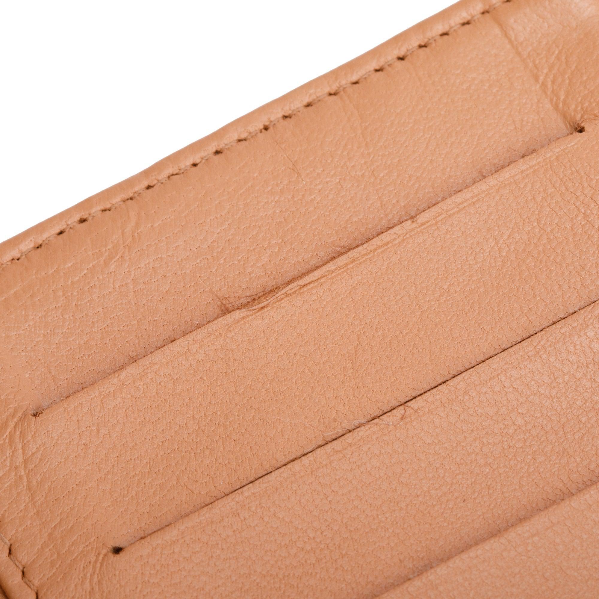 Chanel Beige Lambskin Leather Continental Flap Wallet