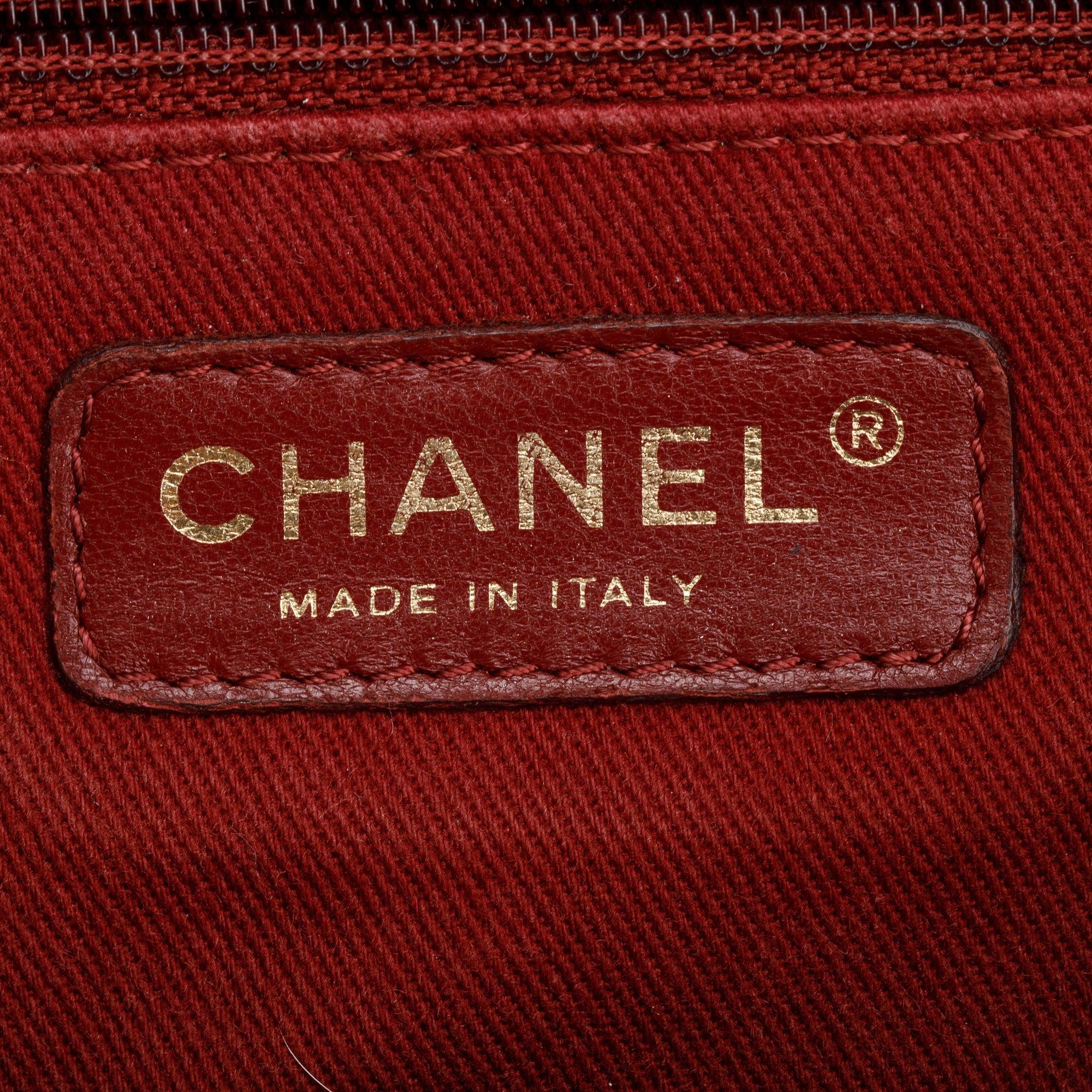 Chanel Black Aged Calfskin Leather Small Pondicherry Flap Bag