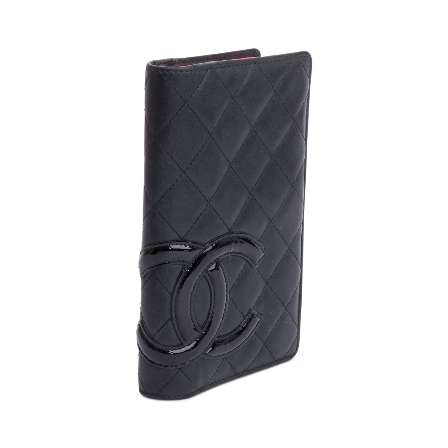 Chanel Black Calfskin Leather Cambon Yen Wallet