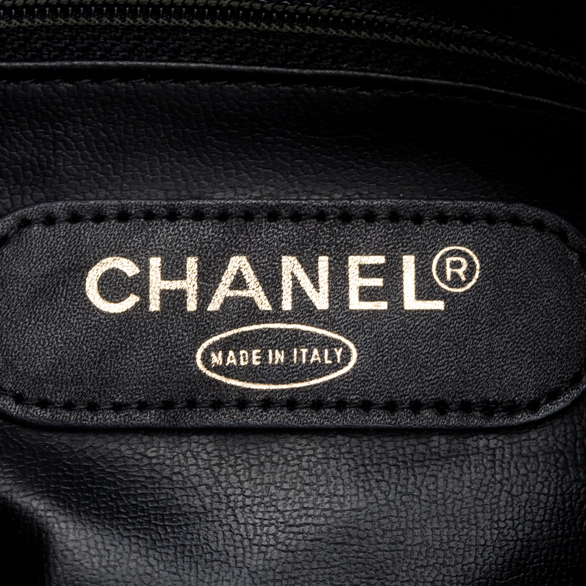 Chanel Black Calfskin Leather Diamond Stitch Boston Bag w/ Strap