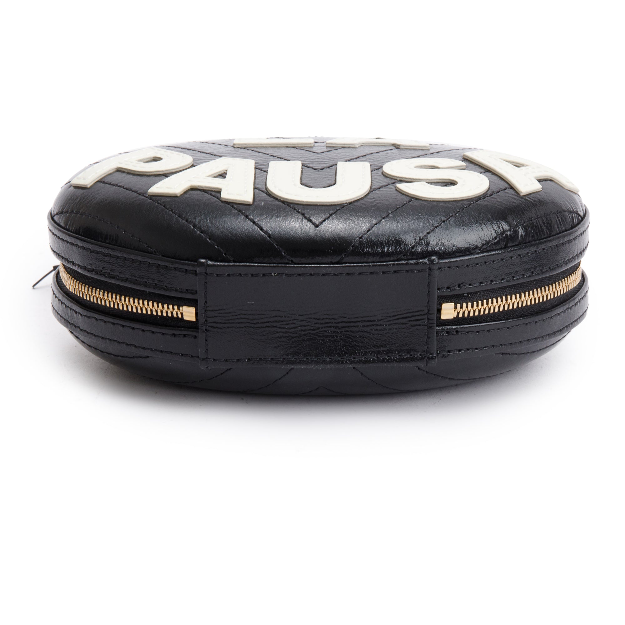 Chanel Black Calfskin Leather La Pausa Tassel Clutch Crossbody Bag w/ Authenticity Card