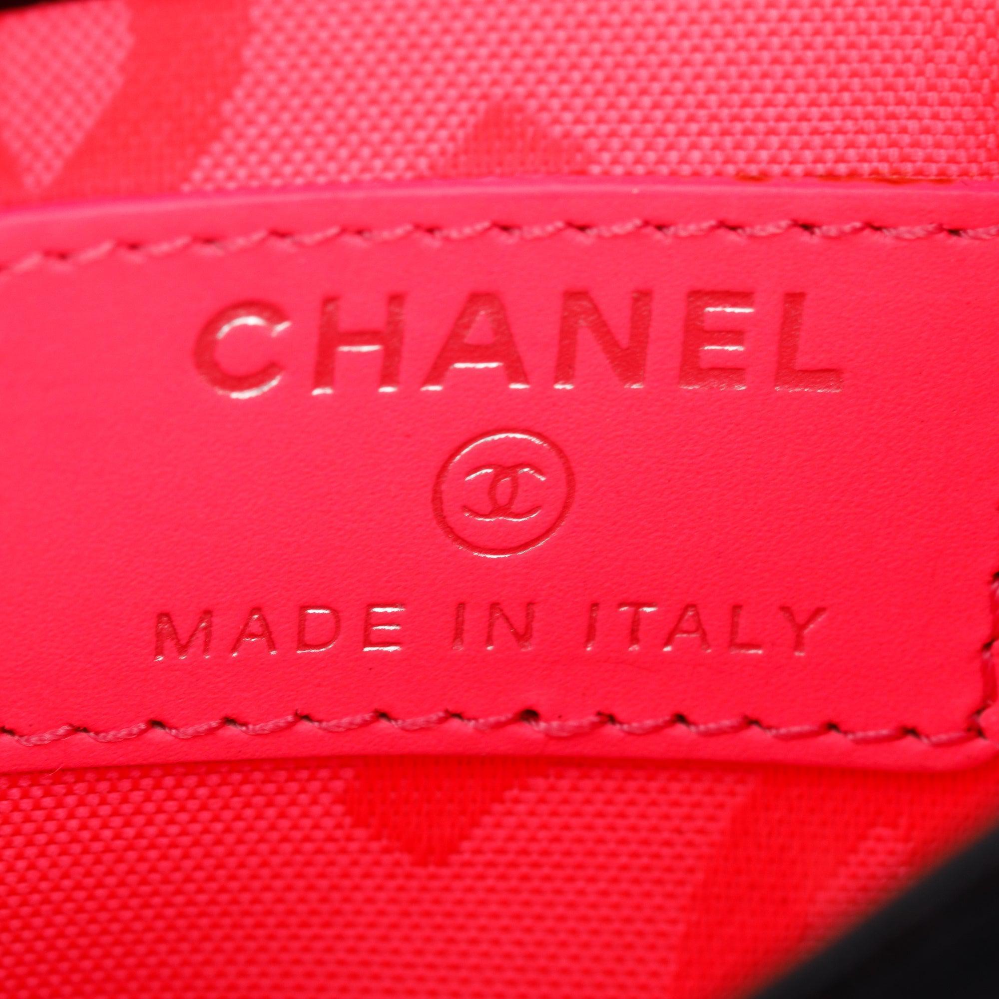 Chanel Black Calfskin Leather Ligne Cambon Card Holder w/ Box & Authenticity Card