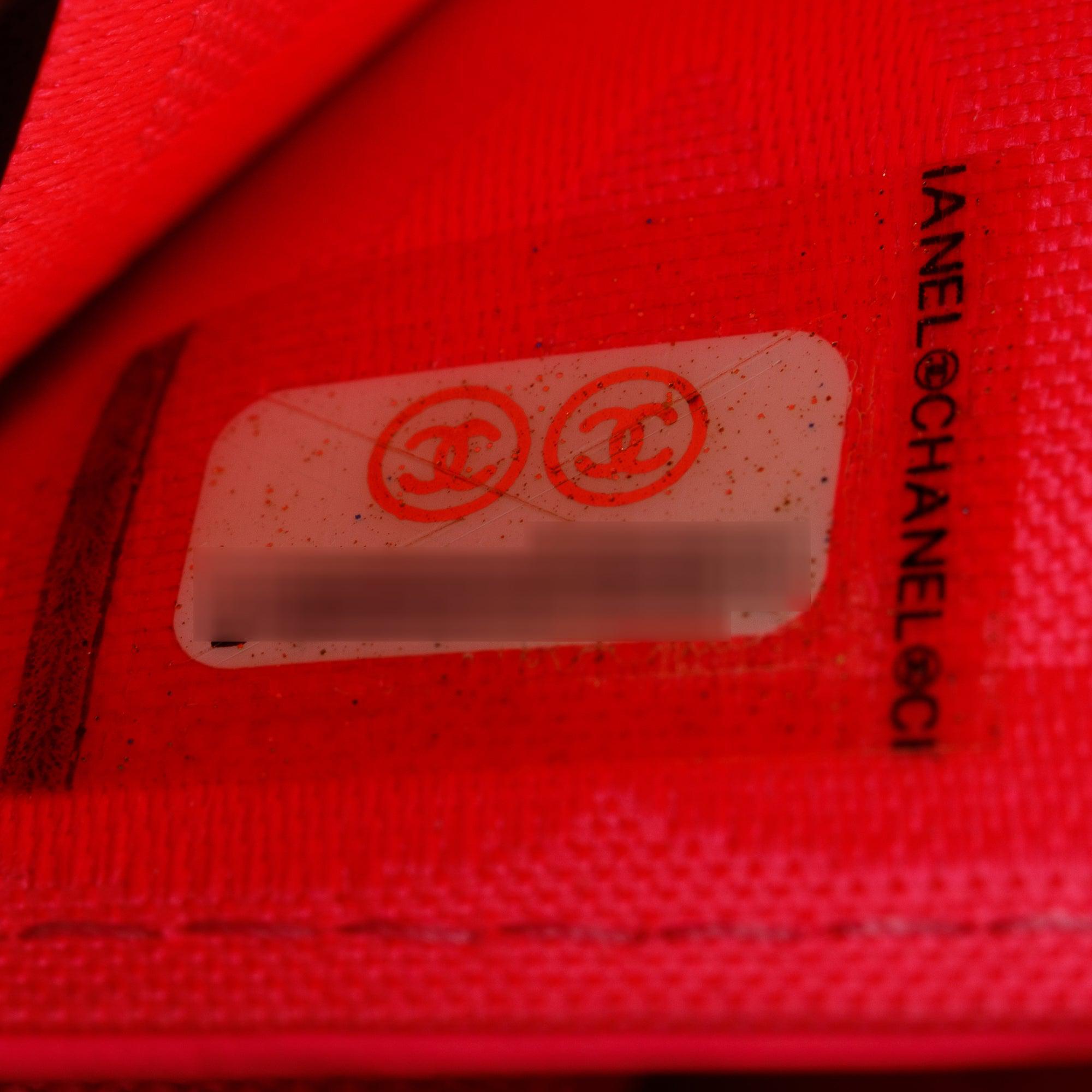 Chanel Black Calfskin Leather Ligne Cambon Continental Flap Wallet w/ Box & Authenticity Card