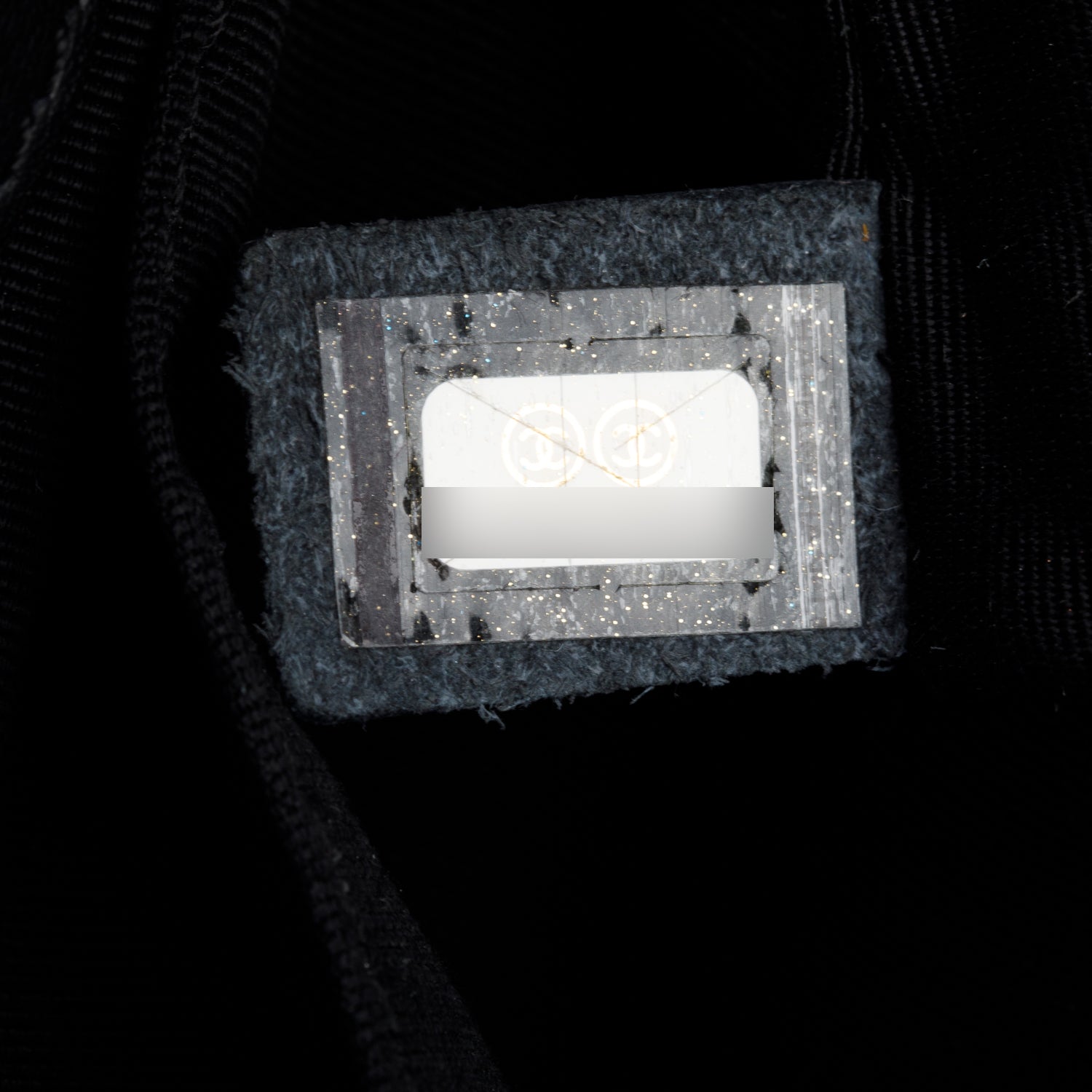 Chanel Black Calfskin Leather Small Tramezzo Flap Bag w/ Box, Receipt & Authenticity Card