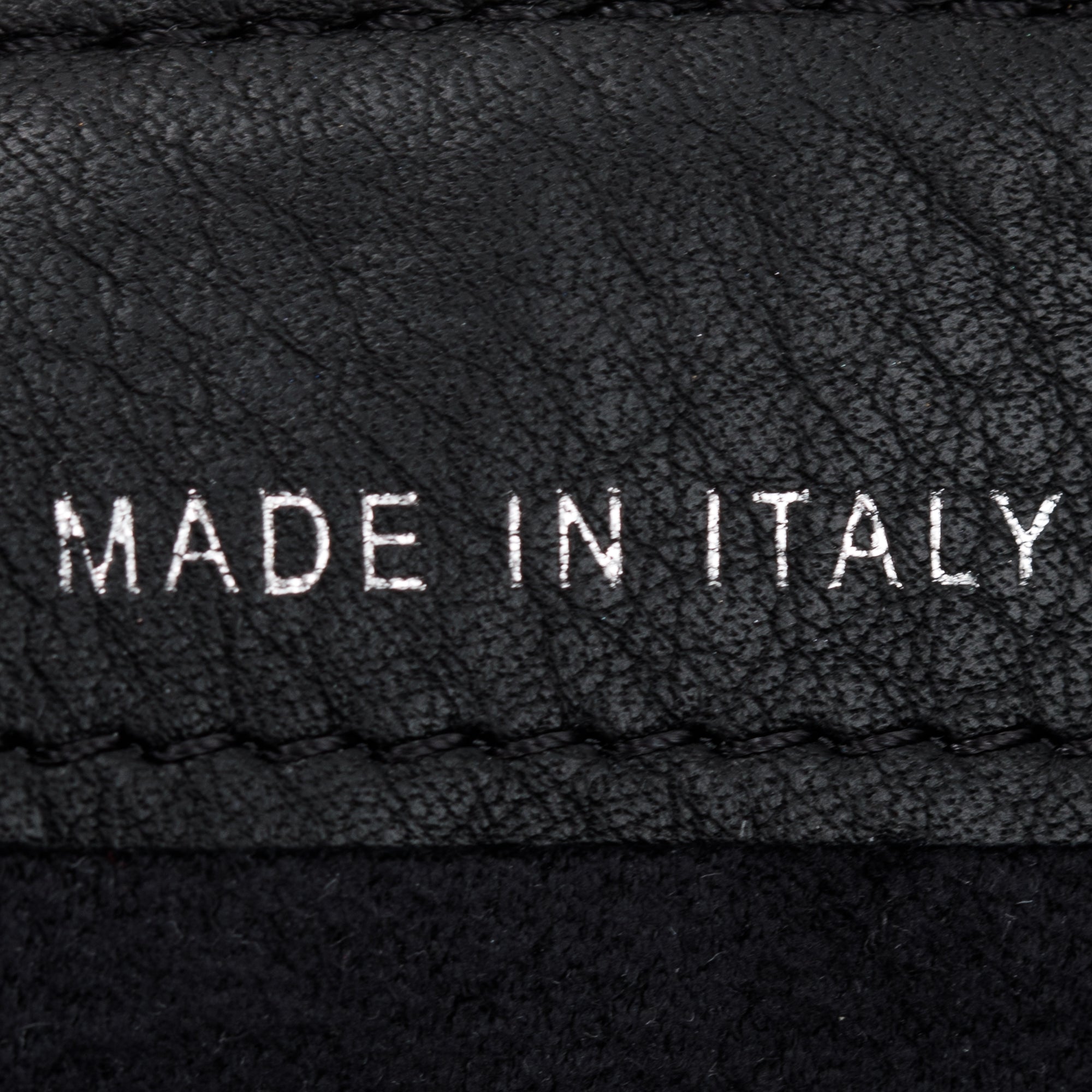 Chanel Black Calfskin Leather Strass Studded Phone Holder Clutch w/ Strap