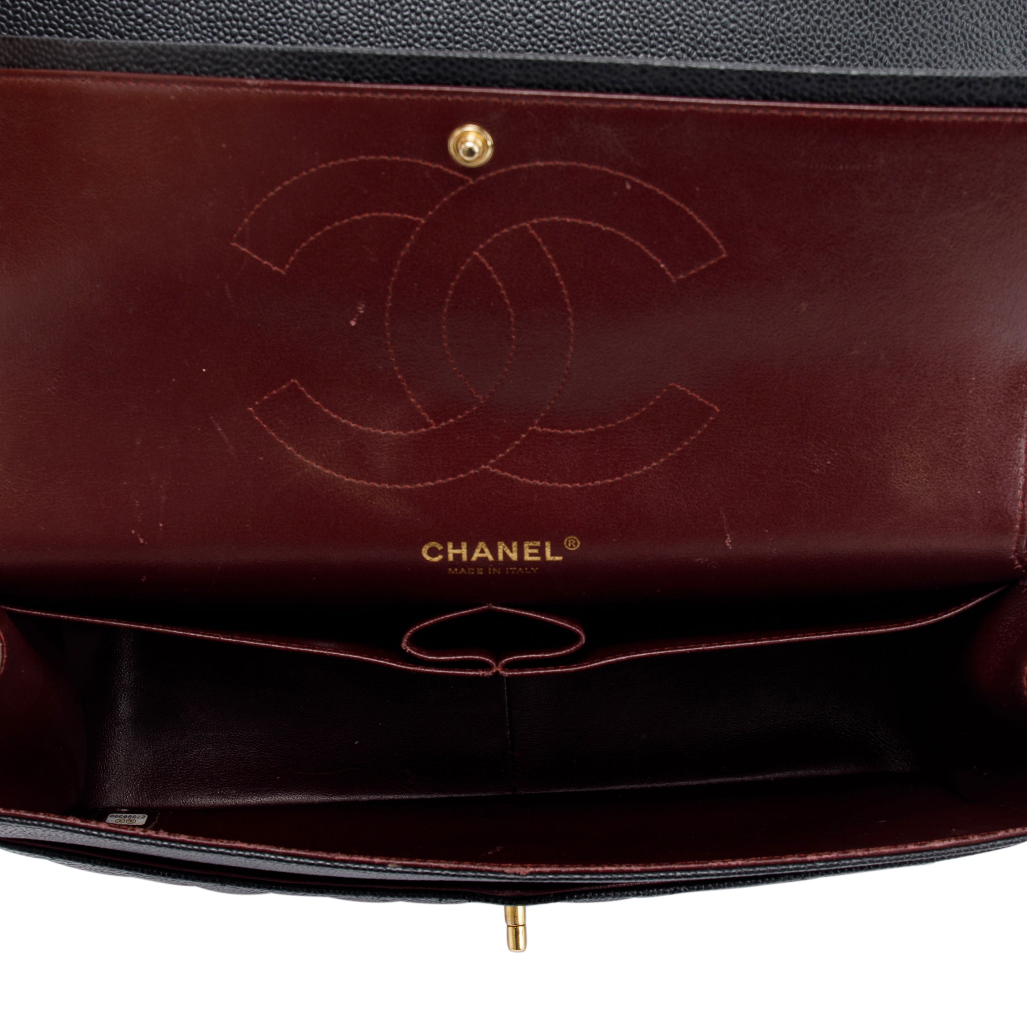 Chanel Black Caviar Classic Jumbo Double Flap Bag