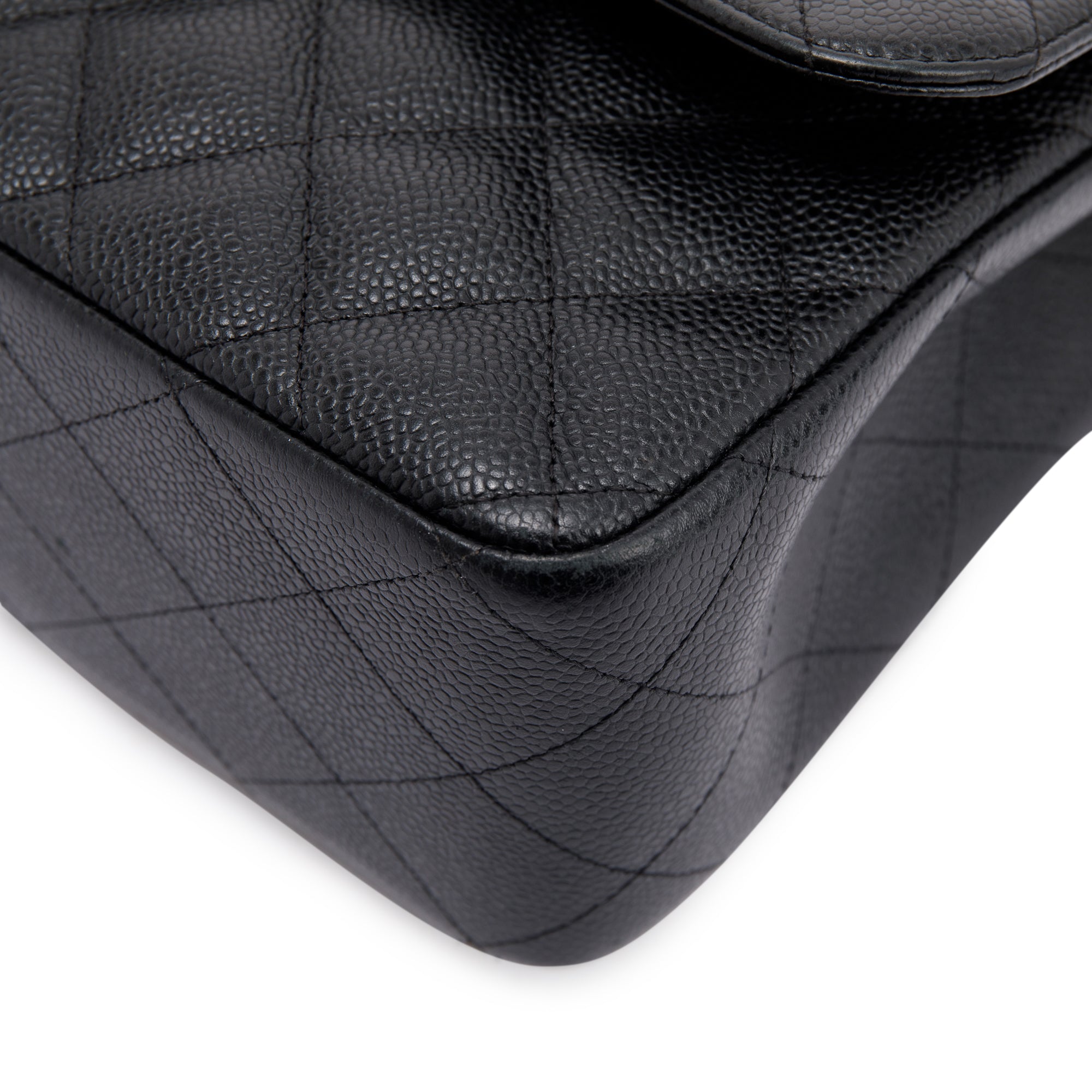 Chanel Black Caviar Classic Jumbo Double Flap Bag