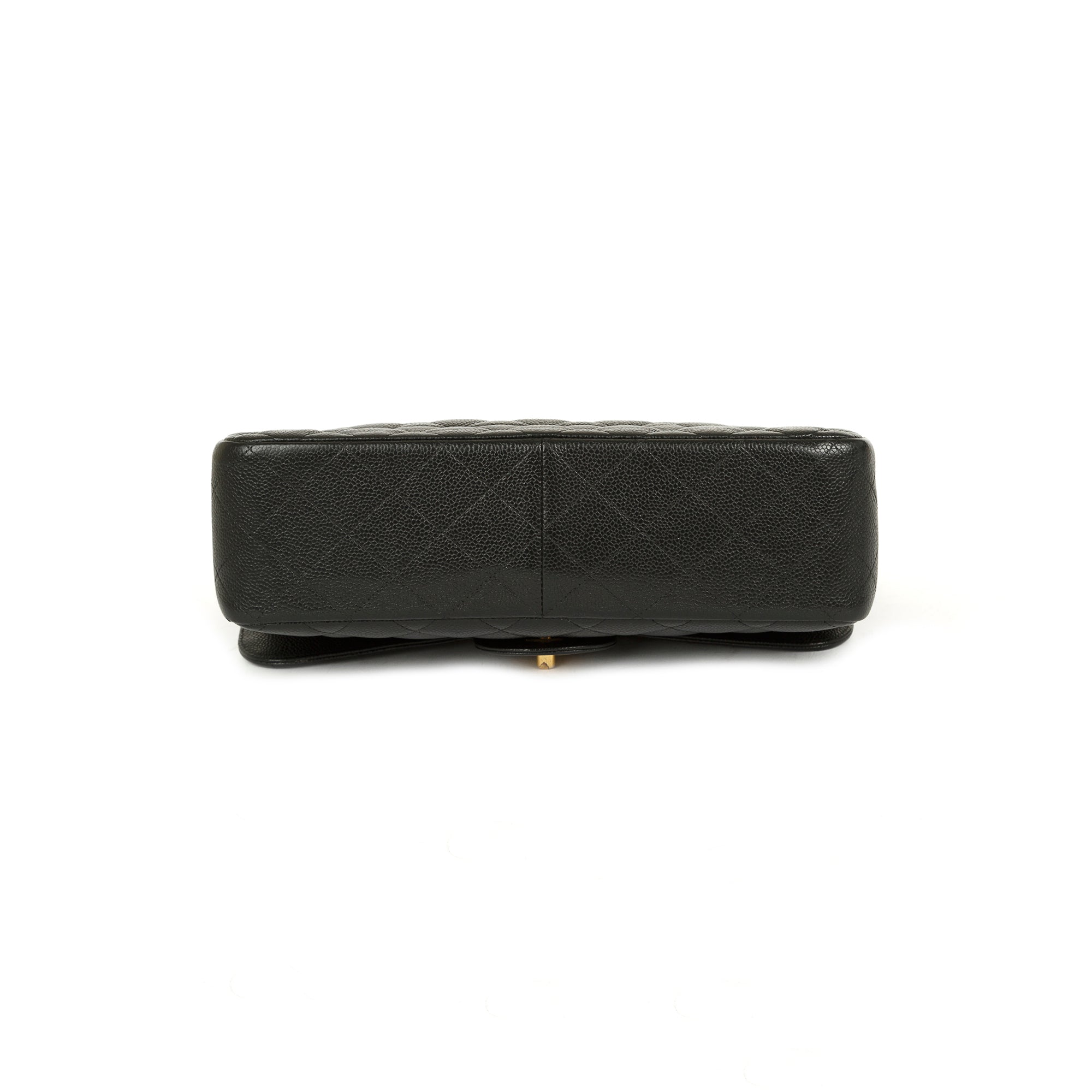 Chanel Black Caviar Classic Jumbo Double Flap Bag w/ Box & Authenticity Card