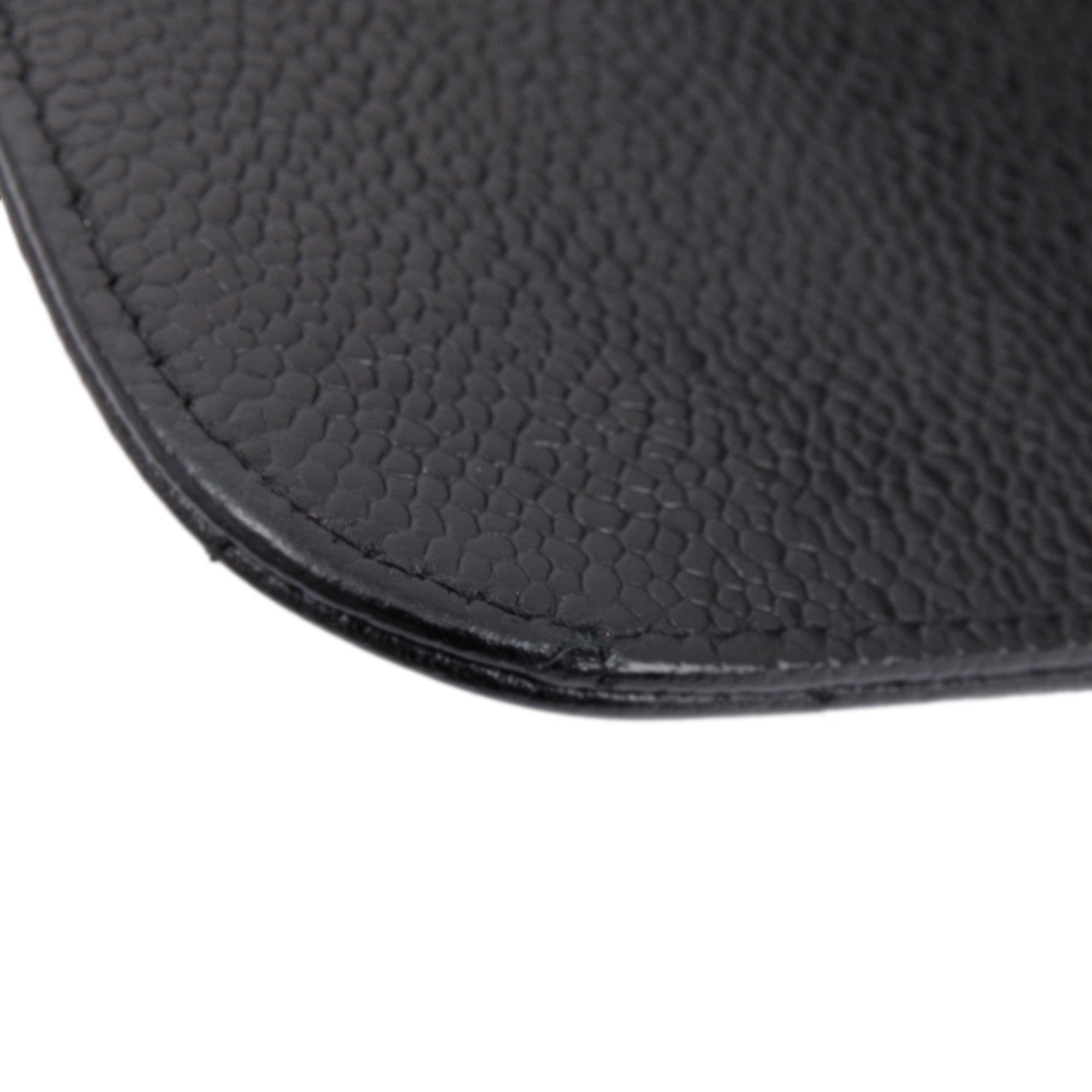 Chanel Black Caviar Classic Jumbo Single Flap Bag w/ Authenticity Card