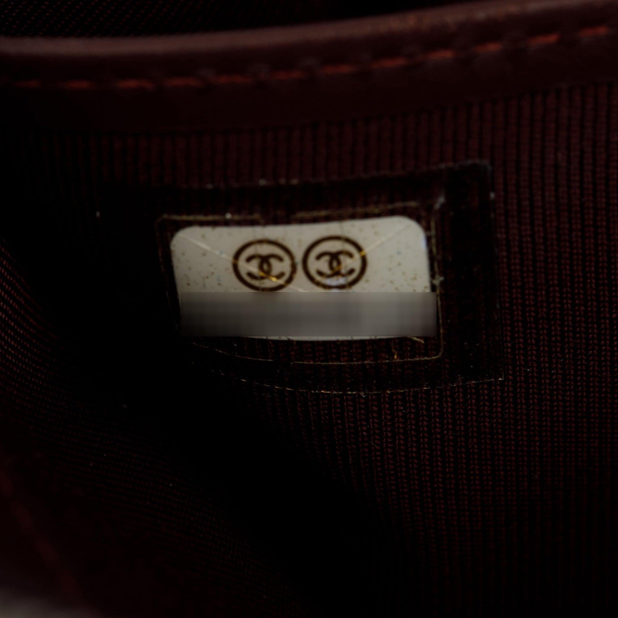 Chanel Black Caviar Classic Large Gusset Zip Around Wallet w/ Box, Receipt & Authenticity Card