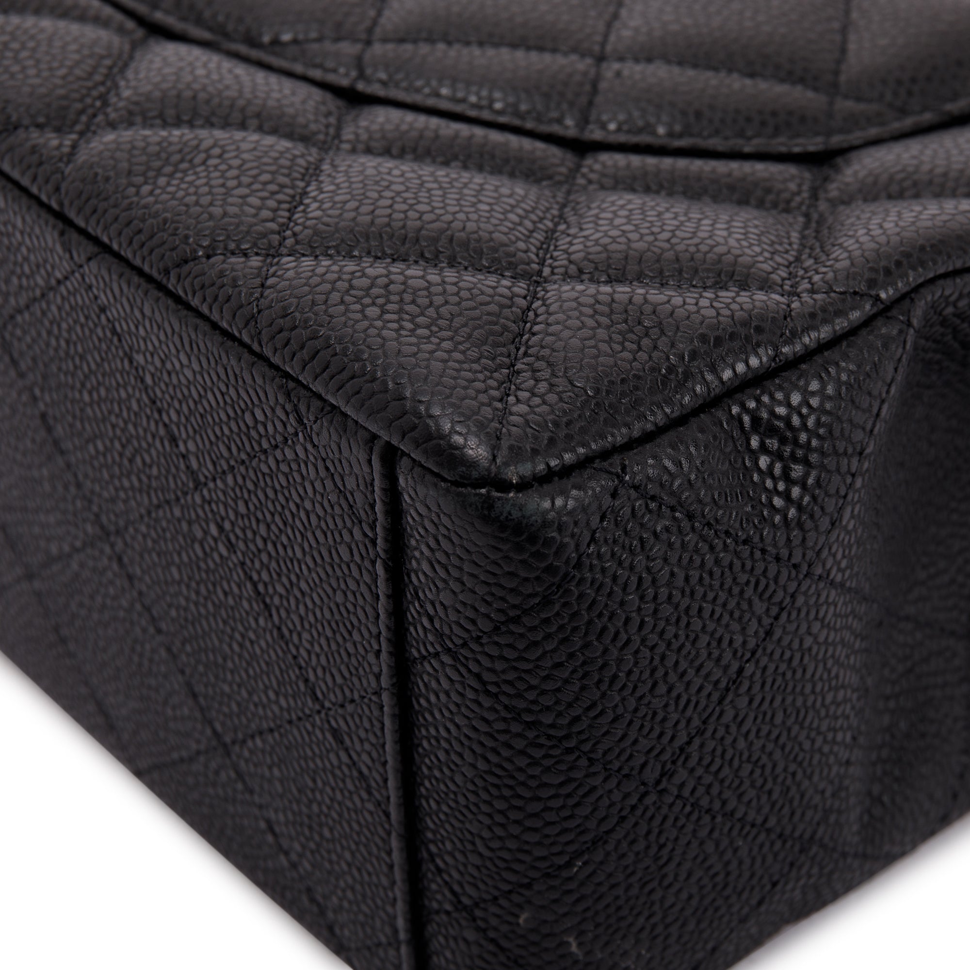 Chanel Black Caviar Classic Maxi Single Flap Bag