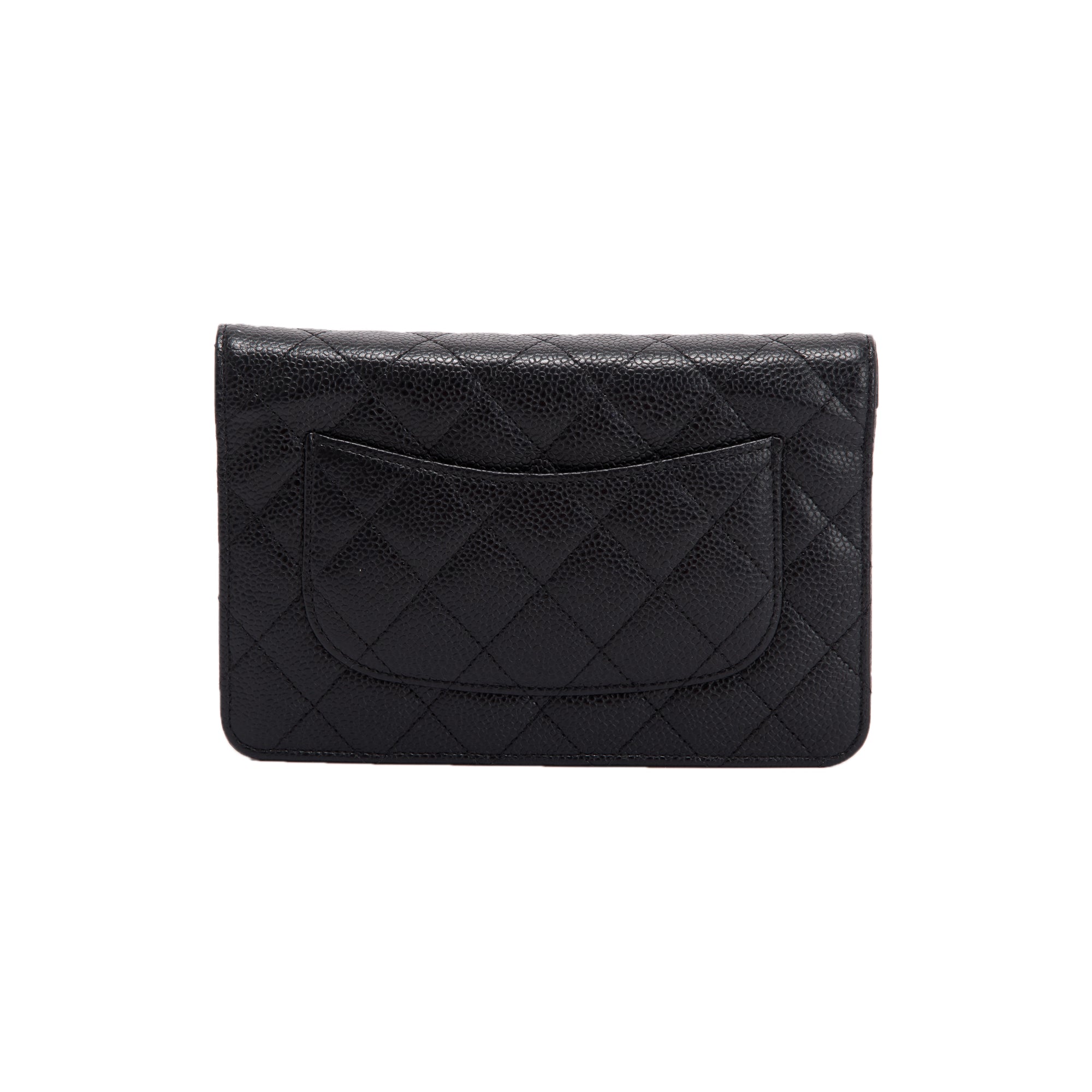 Chanel Black Caviar Classic Wallet on Chain