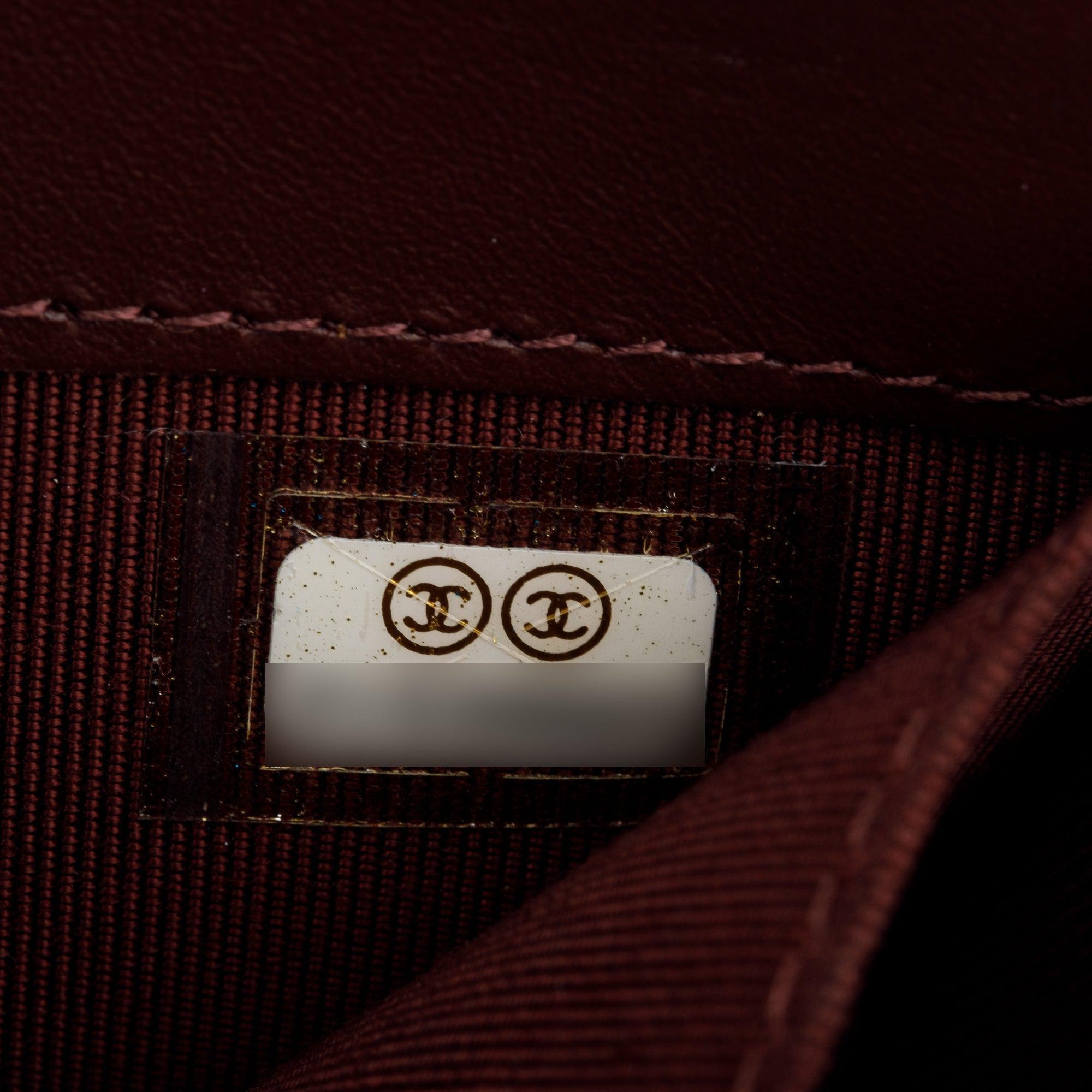 Chanel Black Caviar Detachable Chain Clutch Bag w/ Box