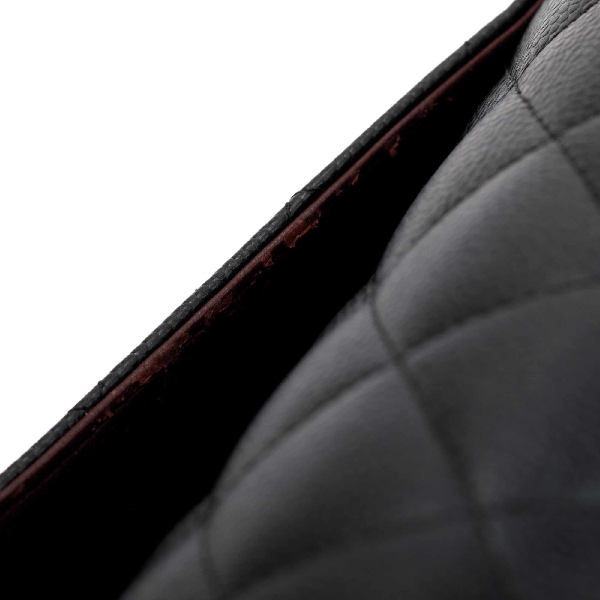 Chanel Black Caviar Leather Classic Jumbo Double Flap Bag w/ Box, Authenticity Card & Receipt