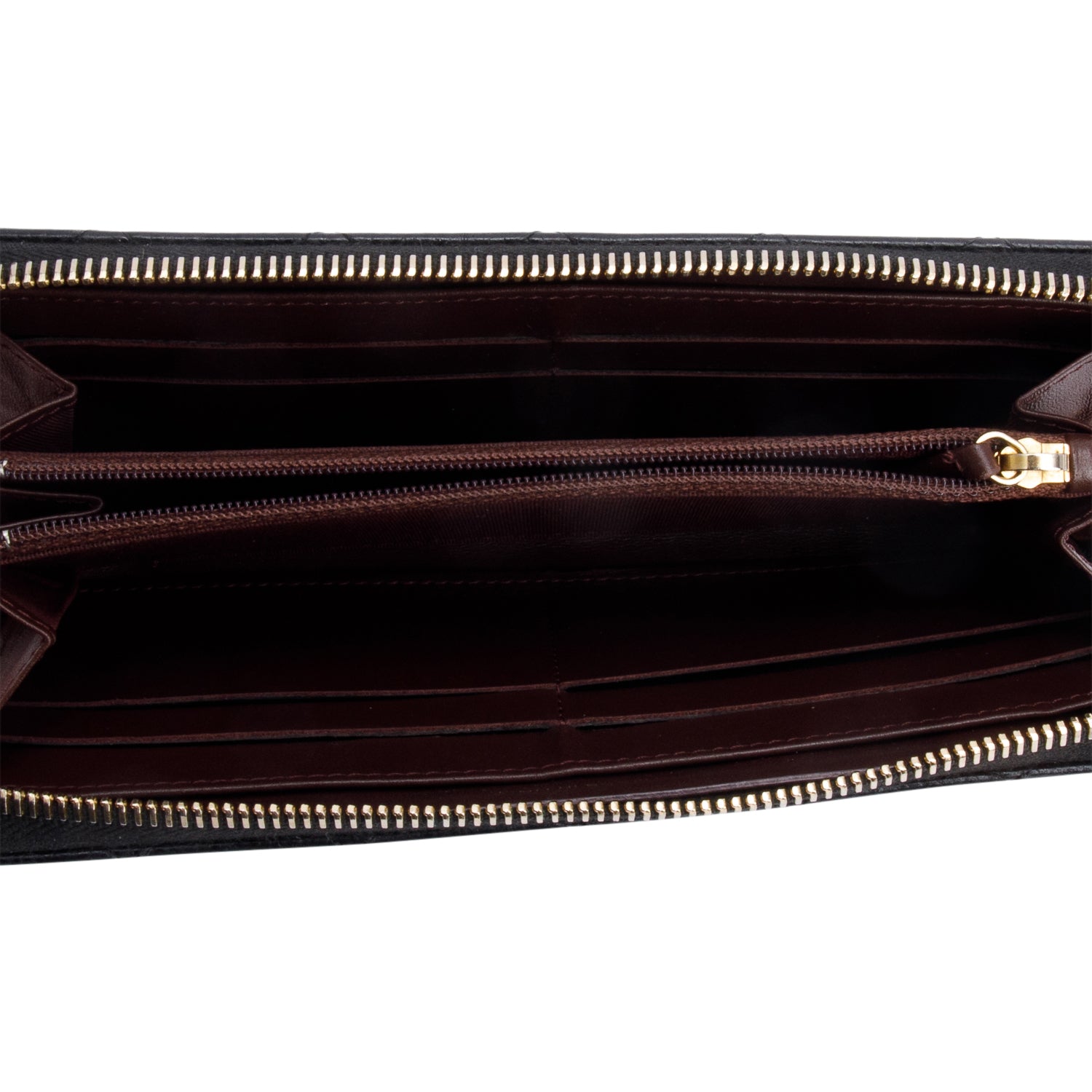 Chanel Black Caviar Leather Classic Long Zipped Wallet w/ Authenticity Card