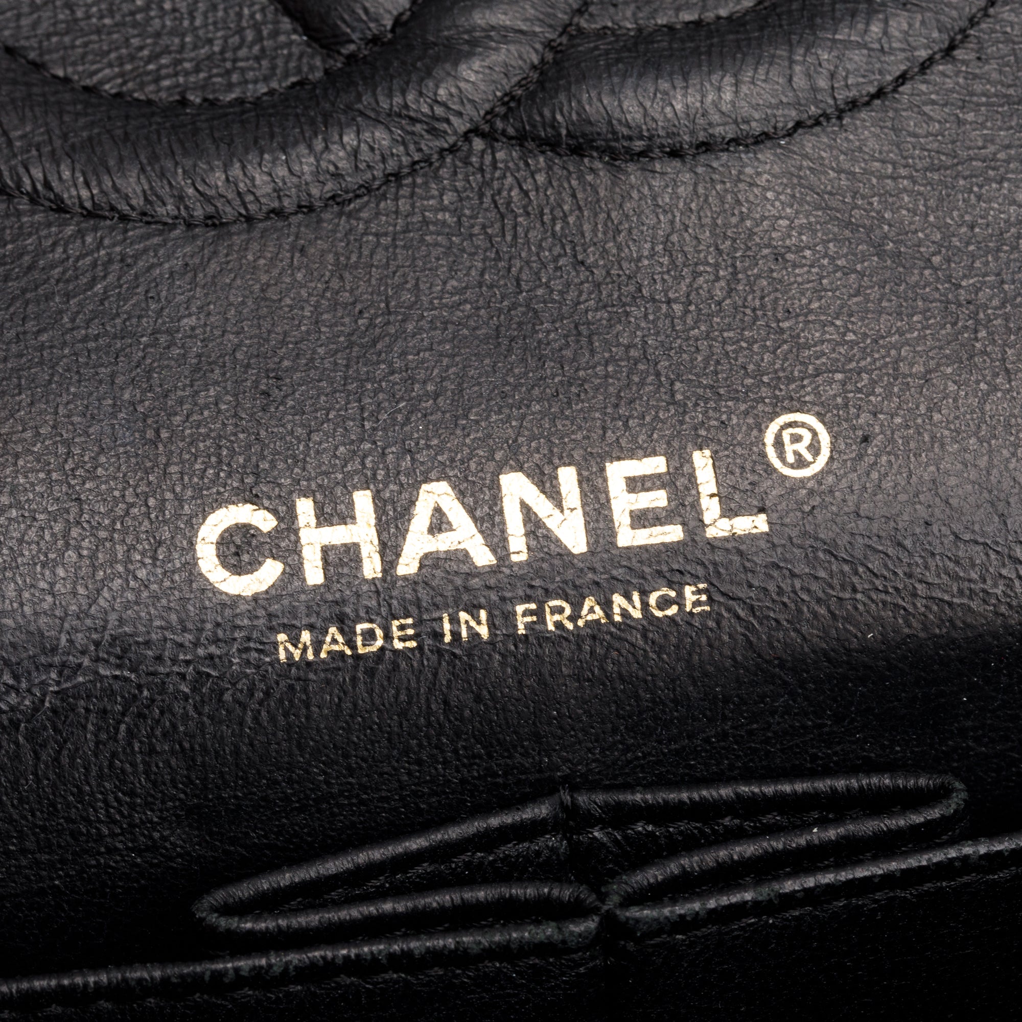 Chanel Black Caviar Leather Classic Medium Double Flap Bag
