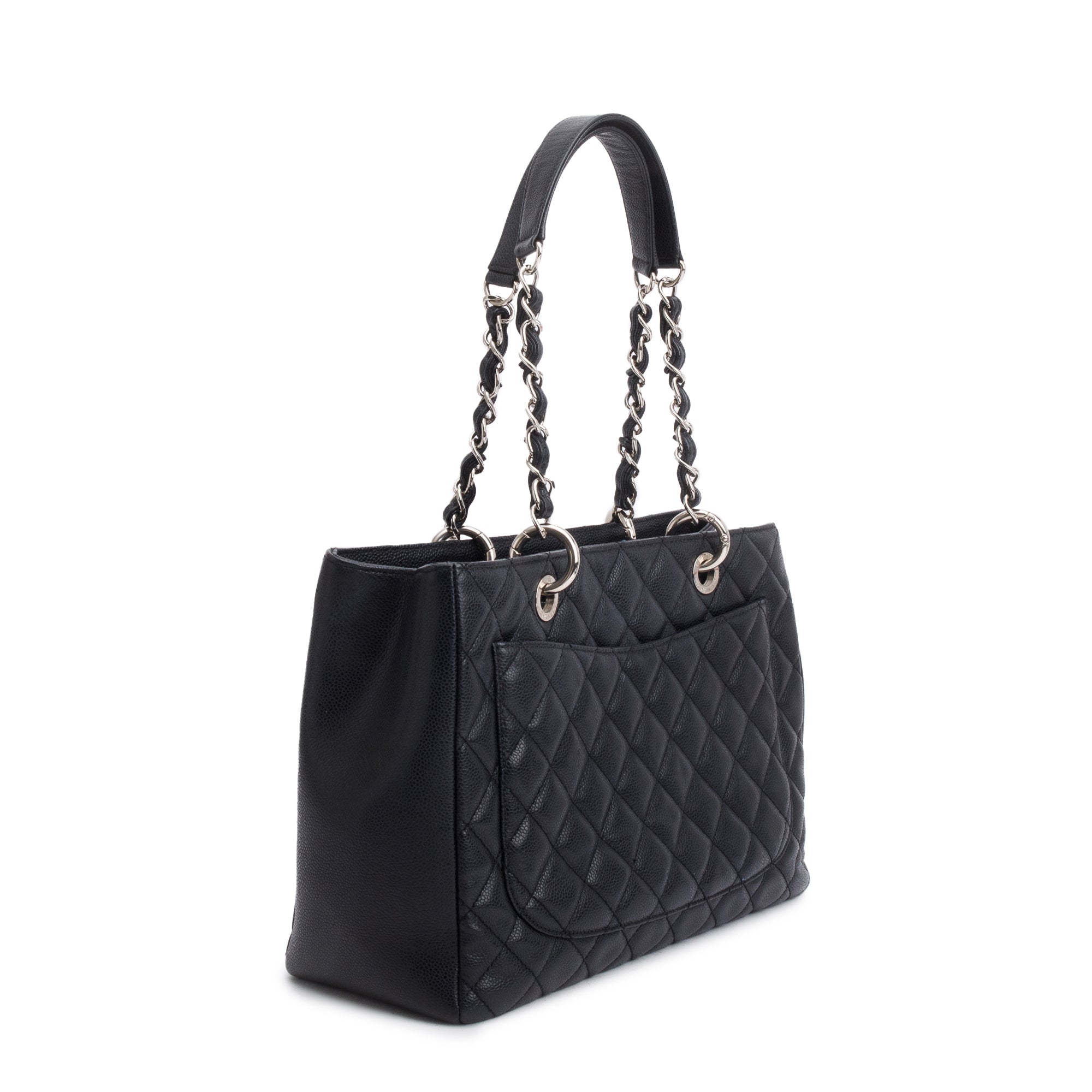 Chanel Black Caviar Leather Grand Shopping Tote (GST)