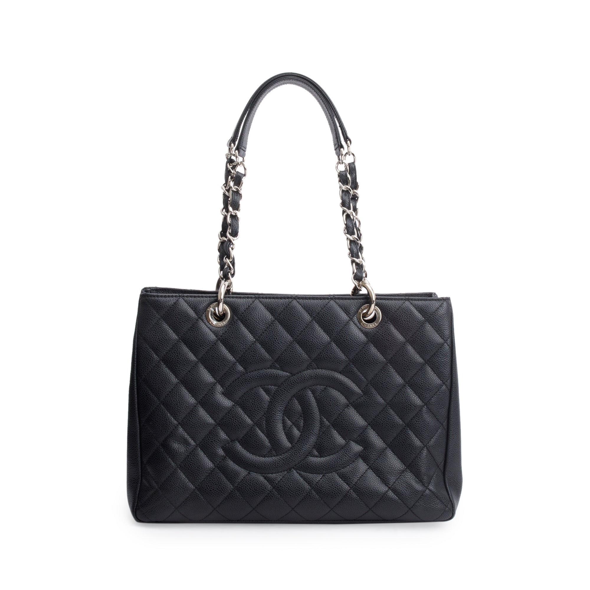 Chanel Black Caviar Leather Grand Shopping Tote (GST)