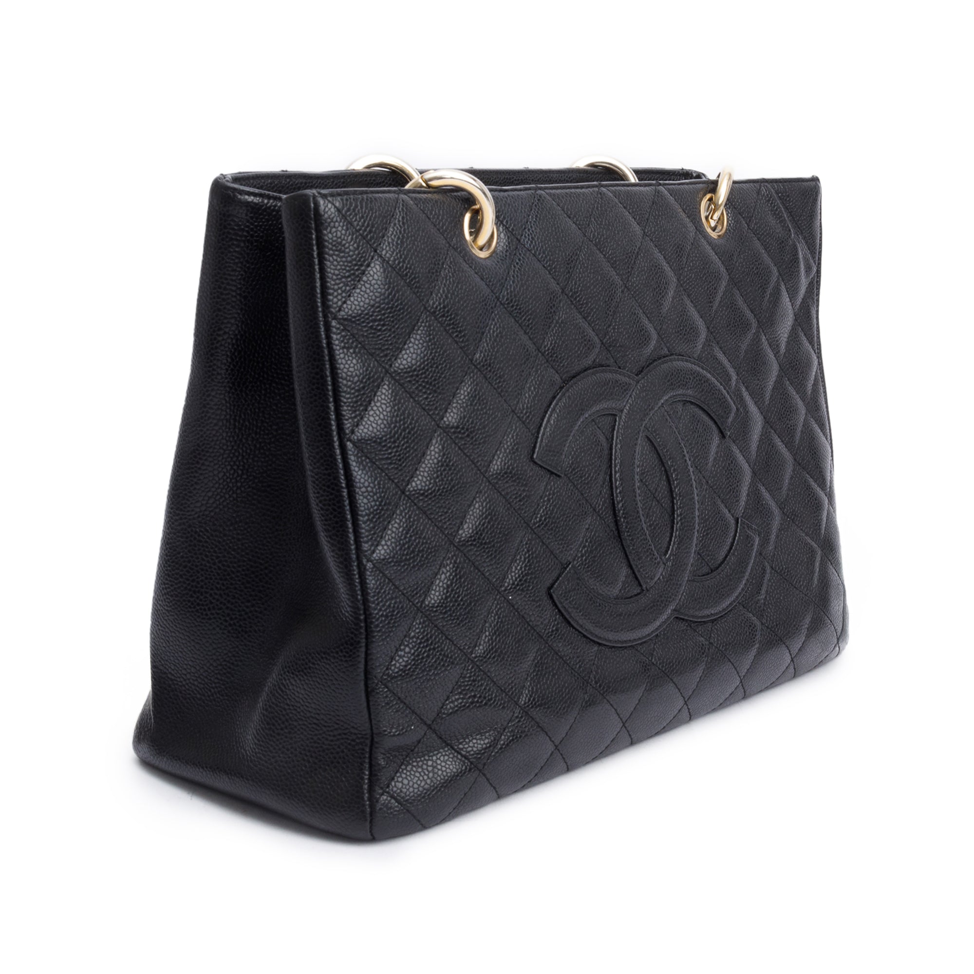 Chanel Black Caviar Leather Grand Shopping Tote (GST)
