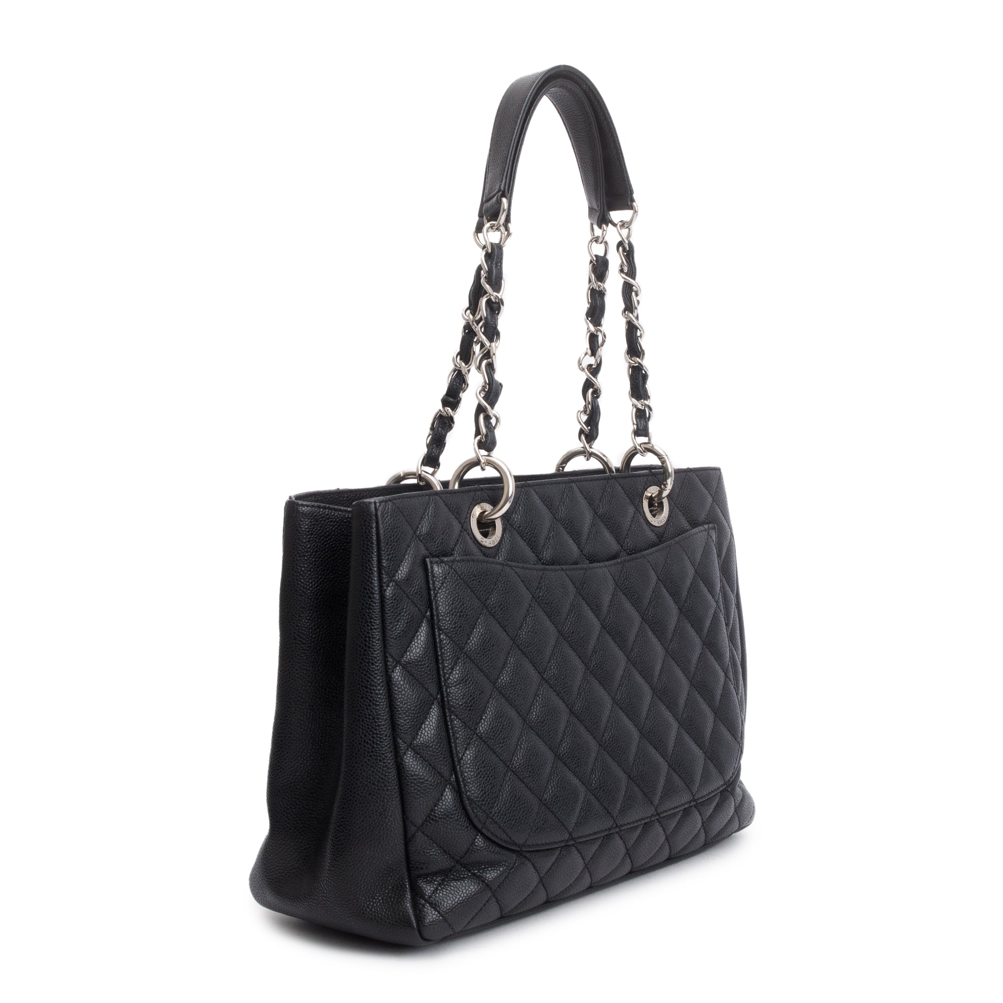 Chanel Black Caviar Leather Grand Shopping Tote (GST)