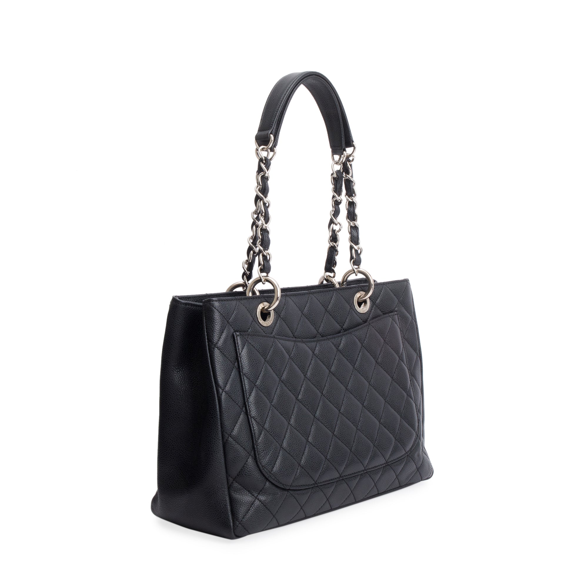 Chanel Black Caviar Leather Grand Shopping Tote (GST)