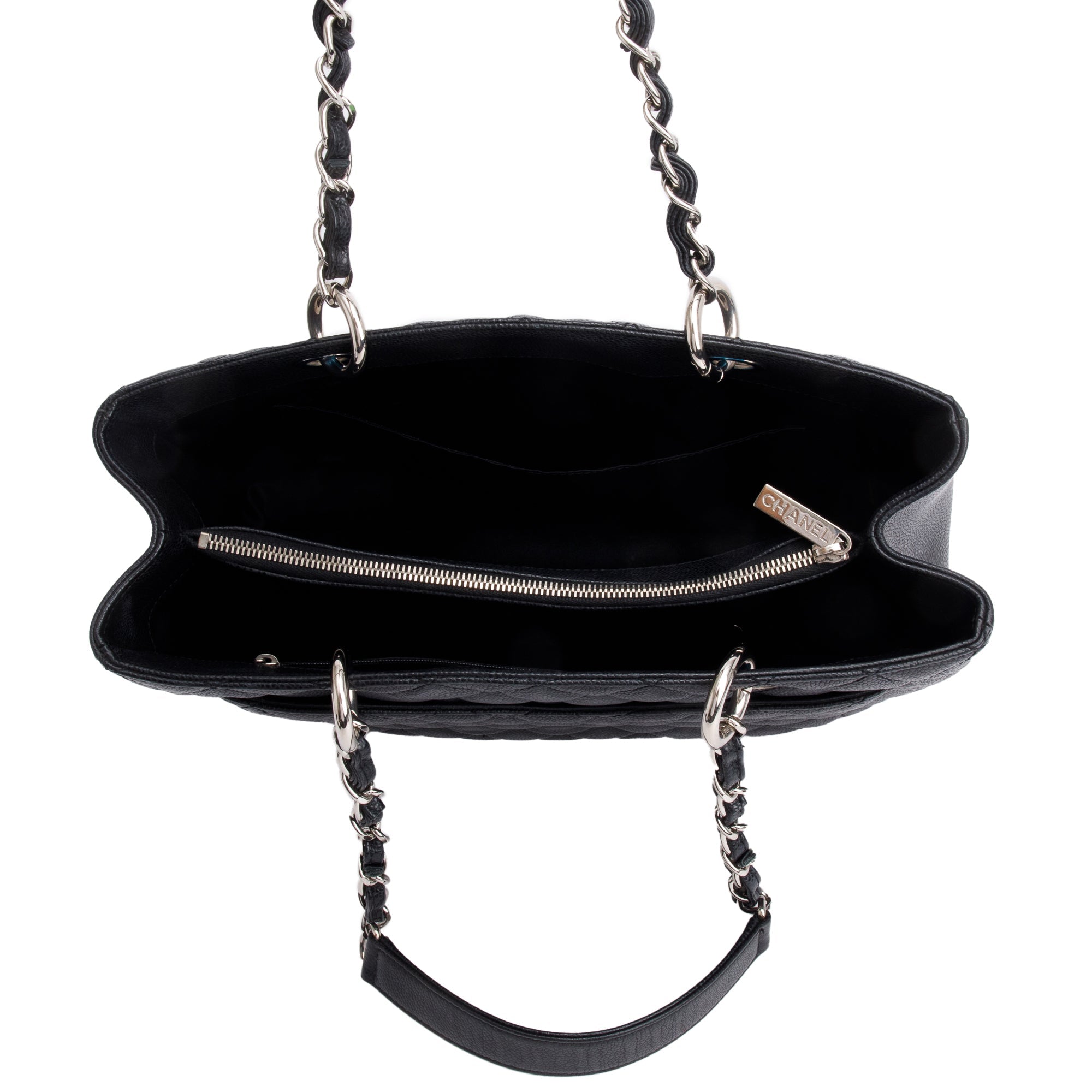 Chanel Black Caviar Leather Grand Shopping Tote (GST)