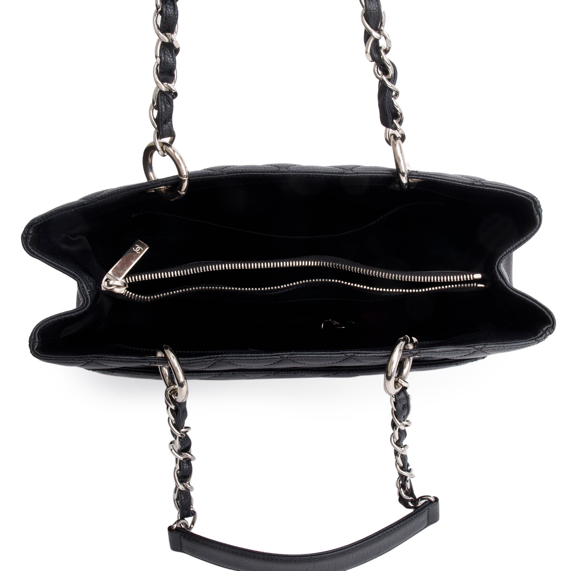 Chanel Black Caviar Leather Grand Shopping Tote (GST)