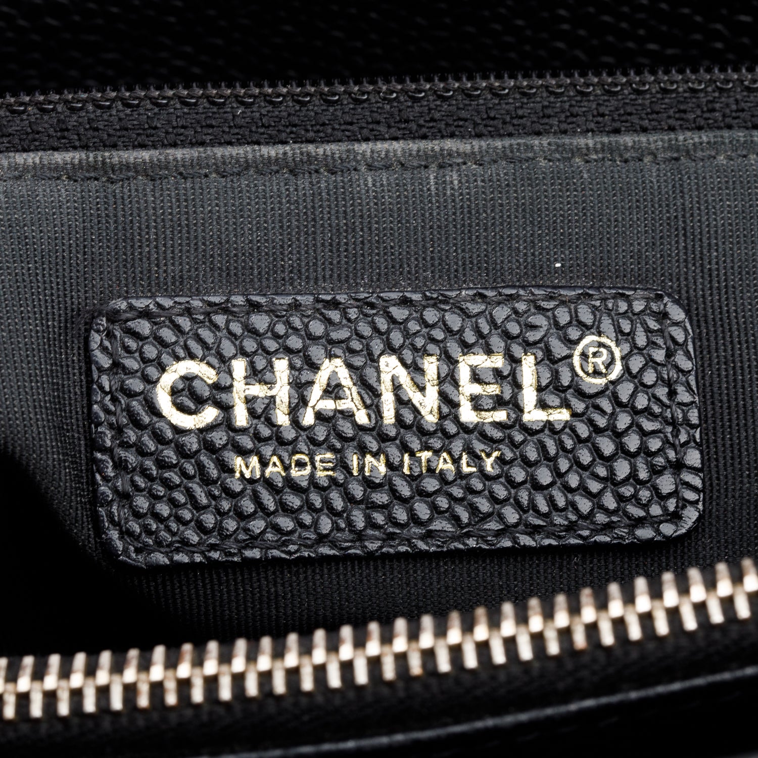 Chanel Black Caviar Leather Grand Shopping Tote (GST)
