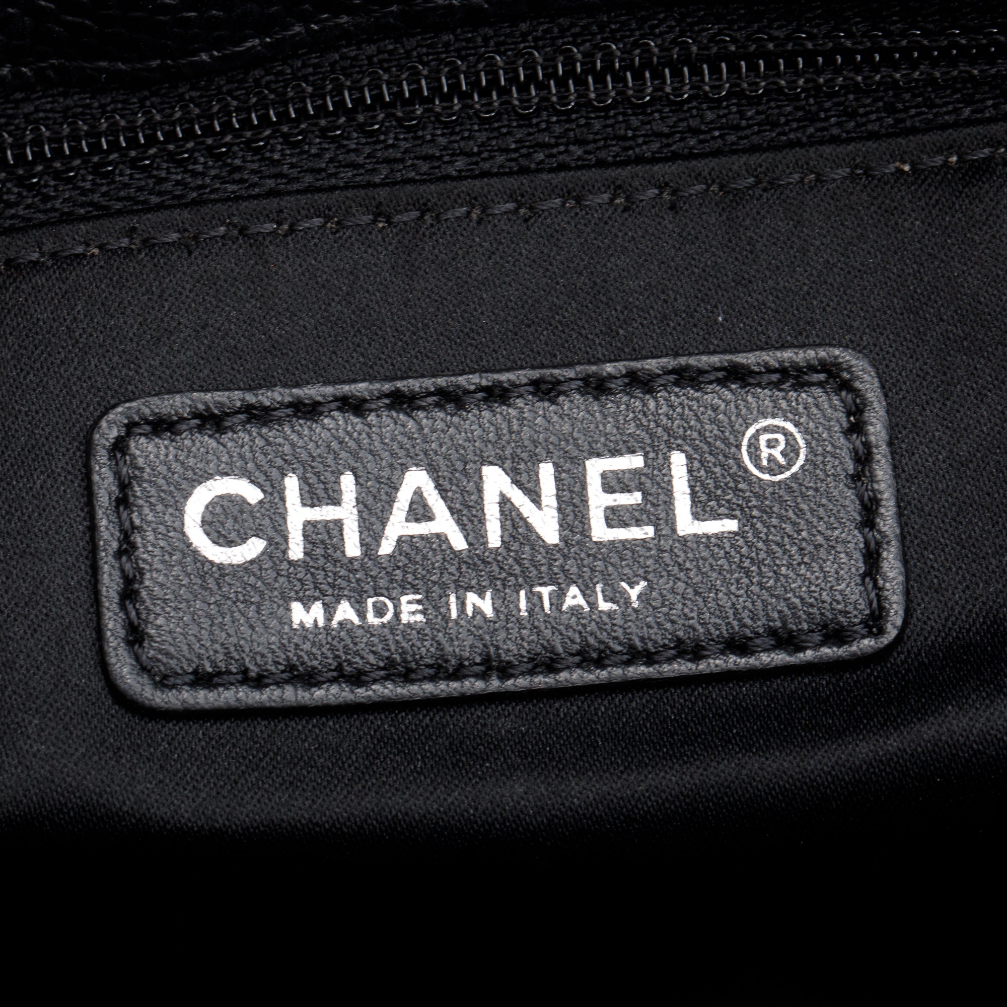 Chanel Black Caviar Leather Grand Shopping Tote (GST)