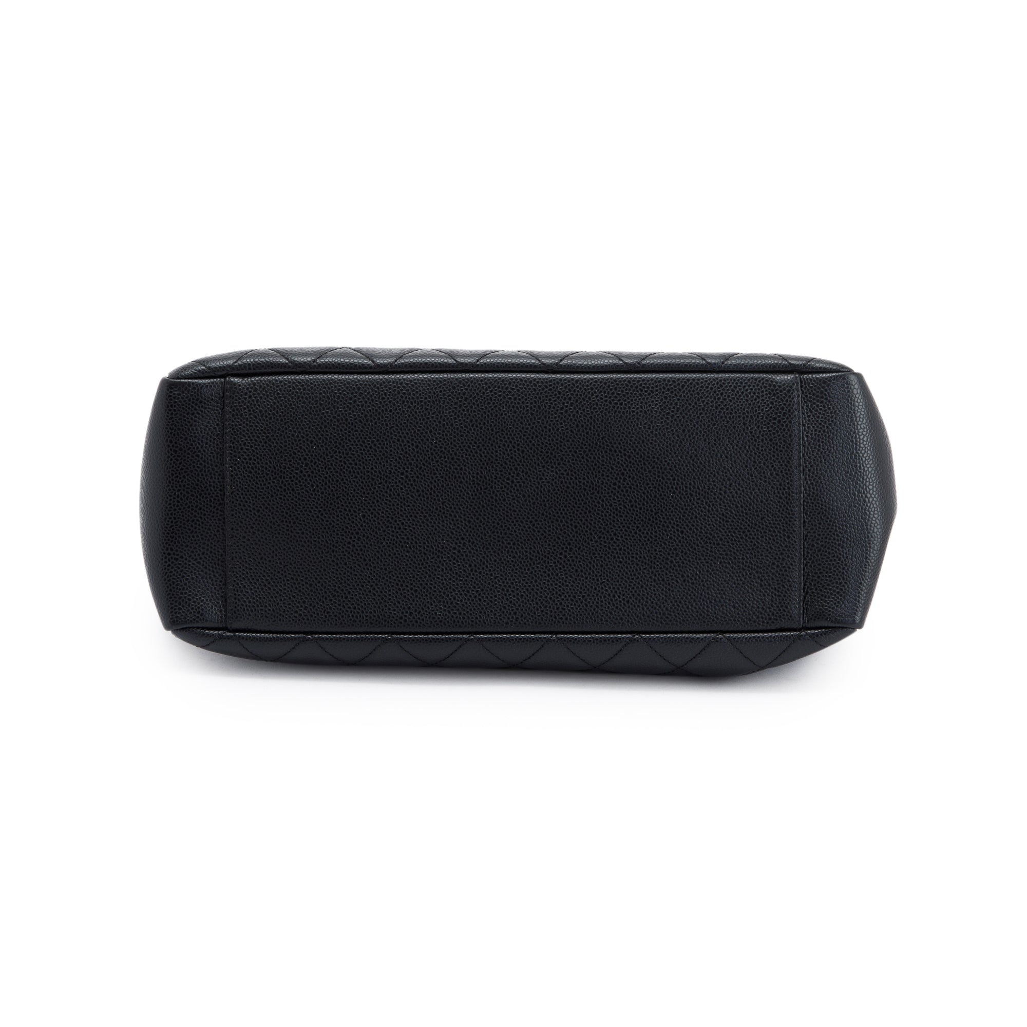 Chanel Black Caviar Leather Grand Shopping Tote (GST) w/ Authenticity Card