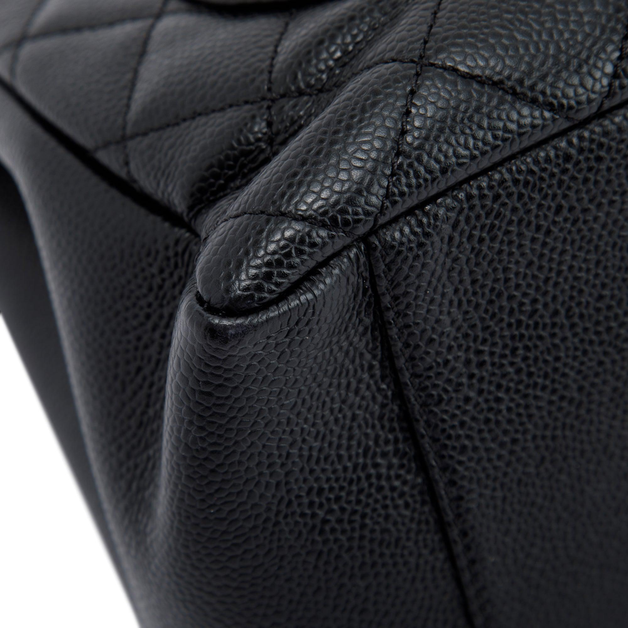 Chanel Black Caviar Leather Grand Shopping Tote (GST) w/ Authenticity Card