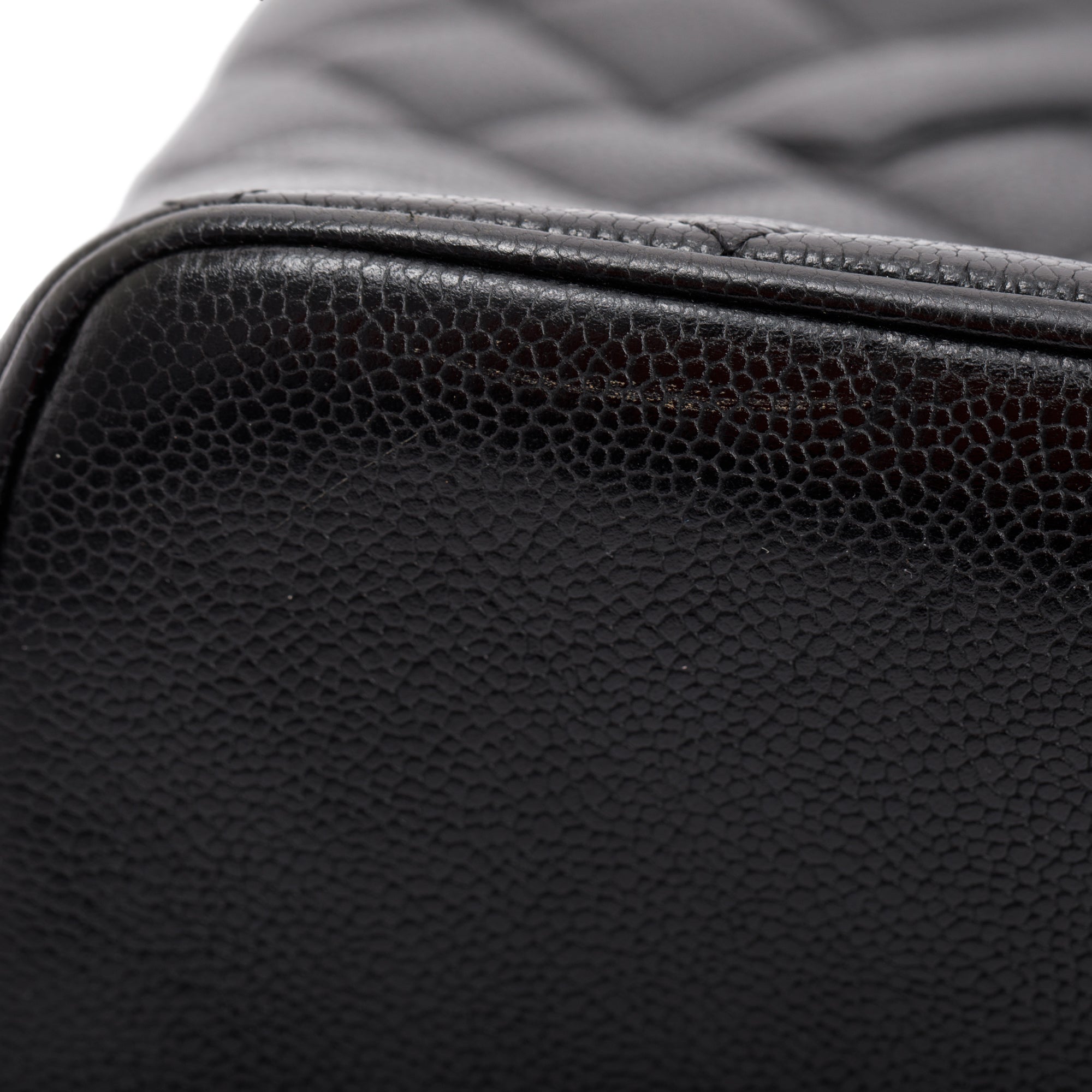 Chanel Black Caviar Leather Medallion Tote w/ Authenticity Card