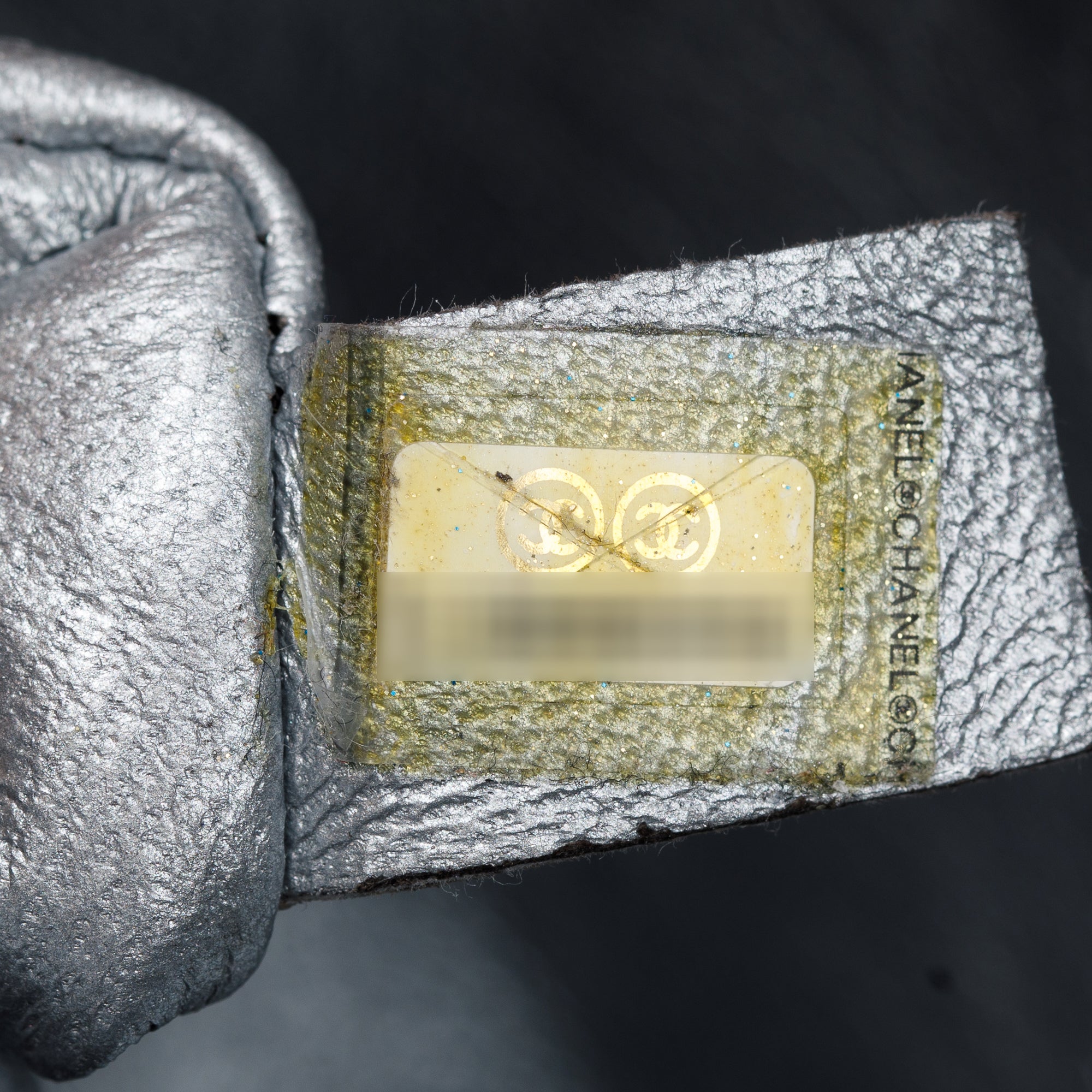 Chanel Black Caviar Leather Modern Chain Tote