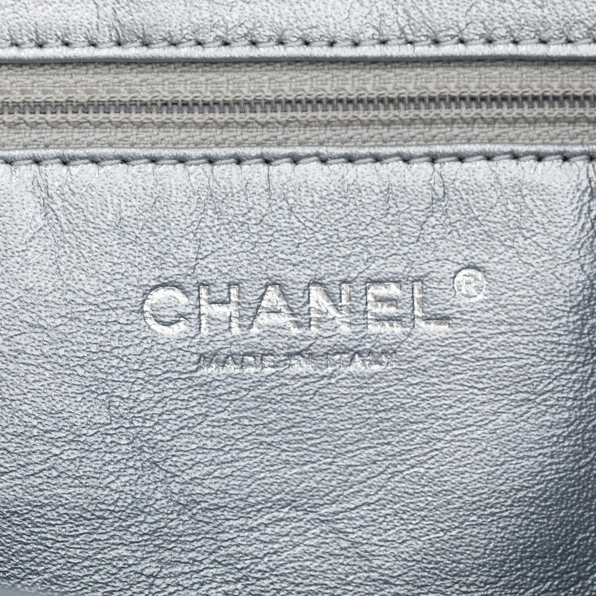 Chanel Black Caviar Leather Modern Chain Tote