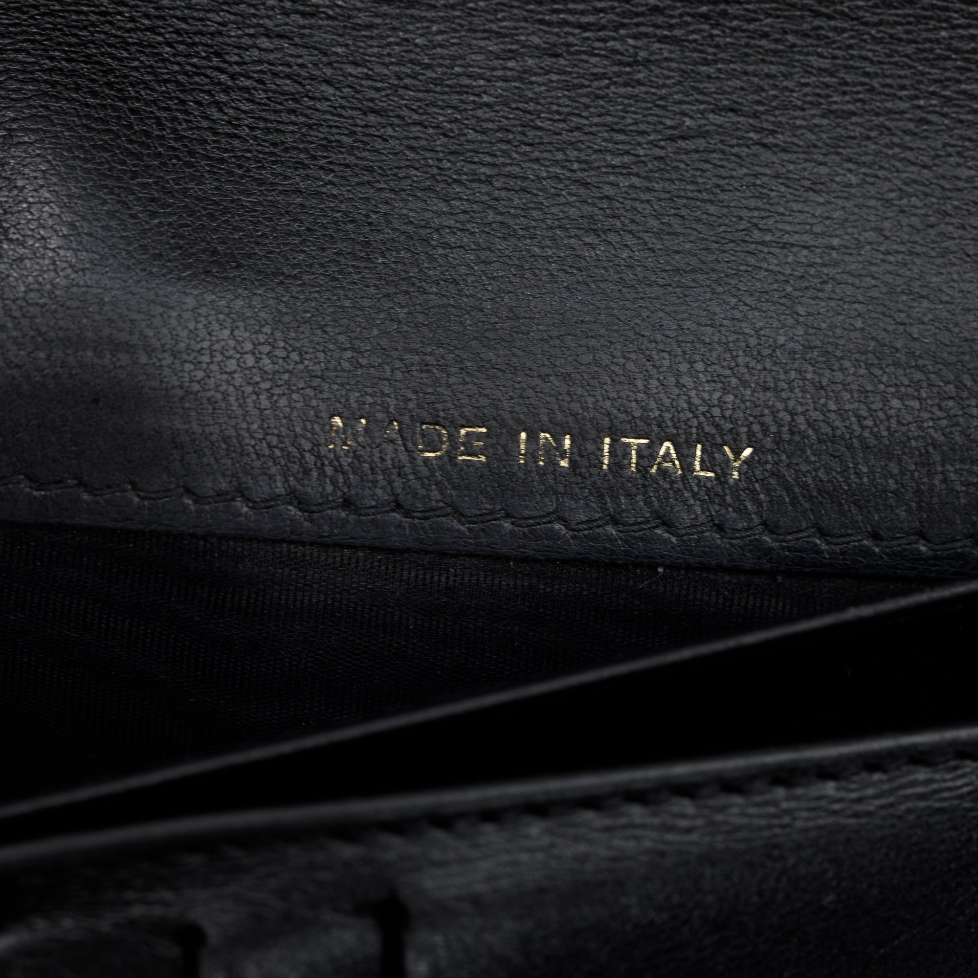 Chanel Black Caviar Leather Timeless Trifold Compact Wallet