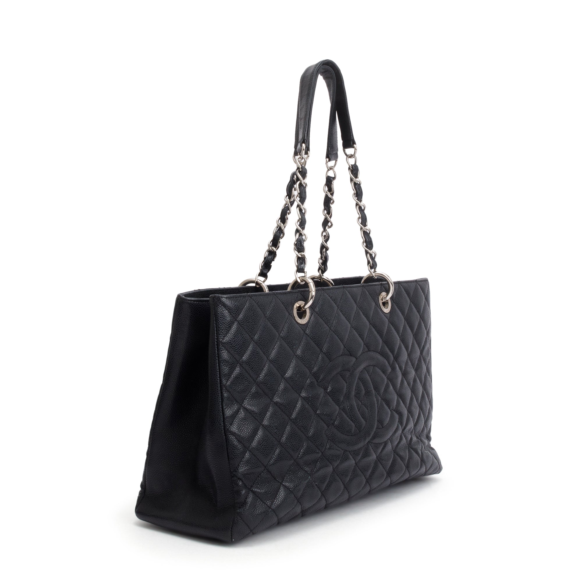 Chanel Black Caviar Leather XL Grand Shopping Tote (GST)