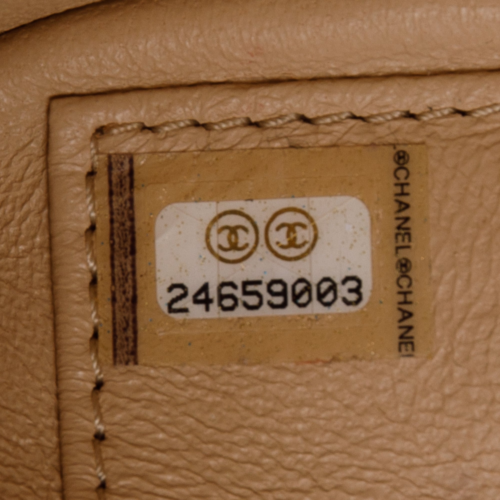 Chanel Black Chevron Subtle Flap Bag w/ Box & Authenticity Card