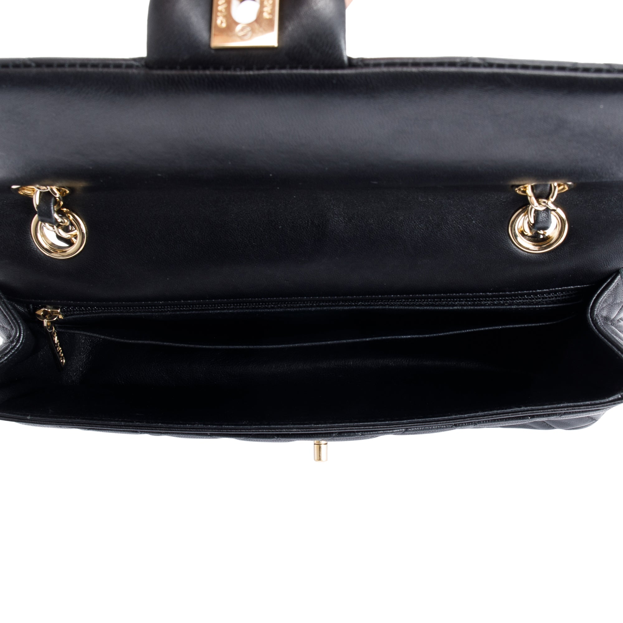 Chanel Black Classic Medium Valentine Flap Bag