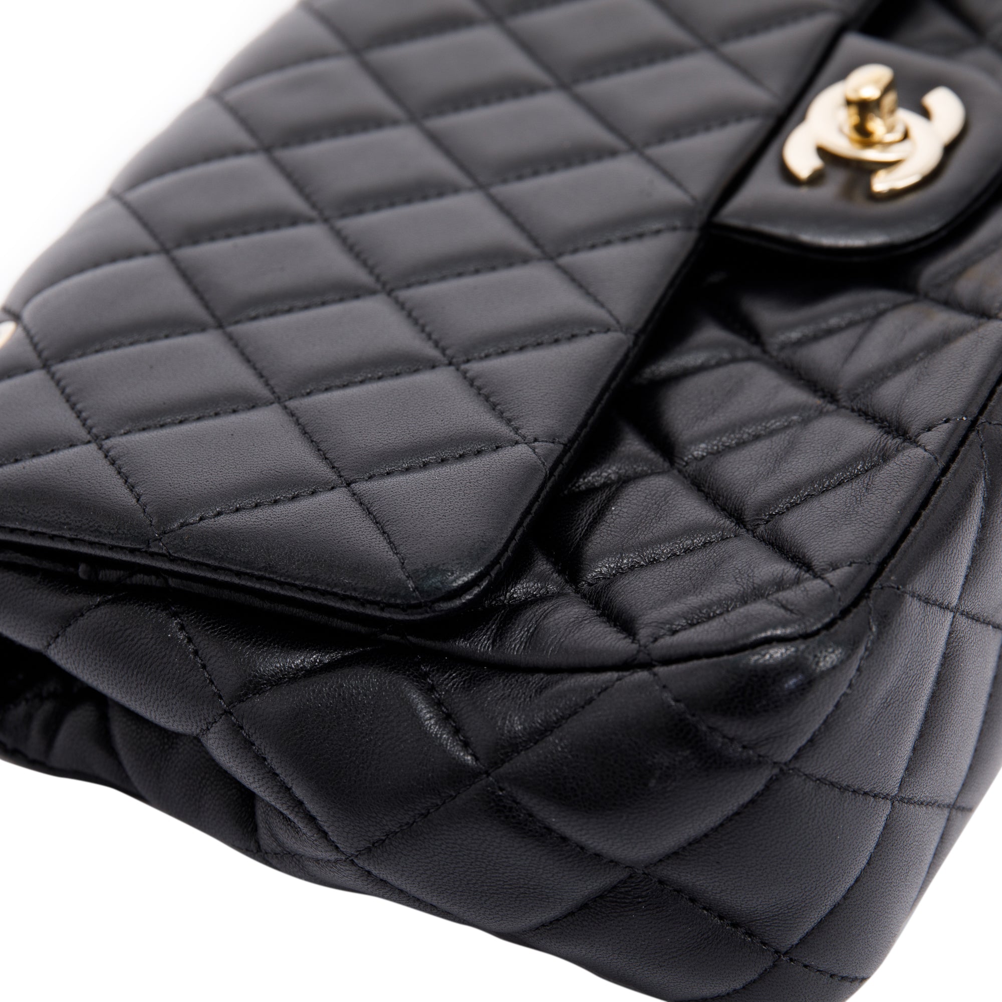 Chanel Black Classic Medium Valentine Flap Bag