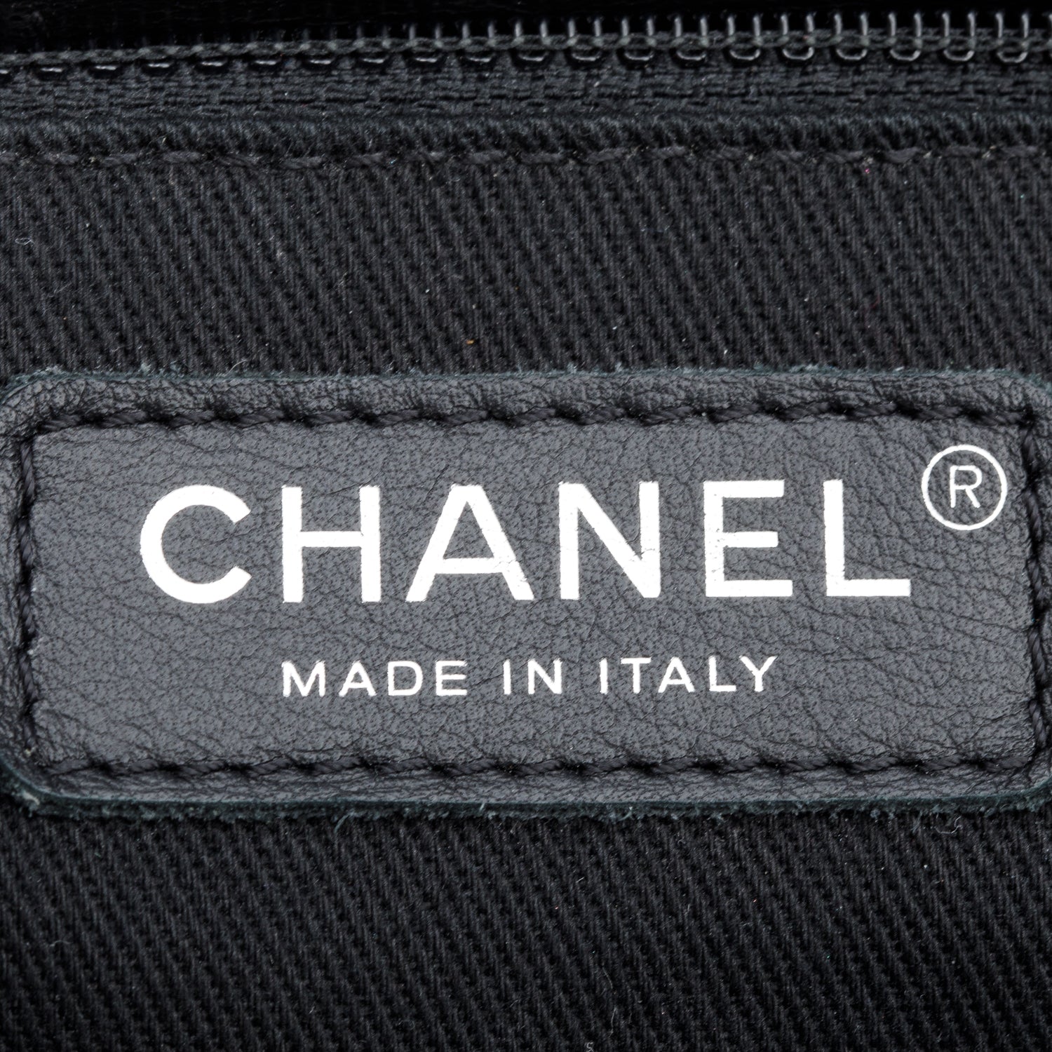 Chanel Black Glazed Calfskin Leather Large CC Delivery Tote w/ Authenticity Card