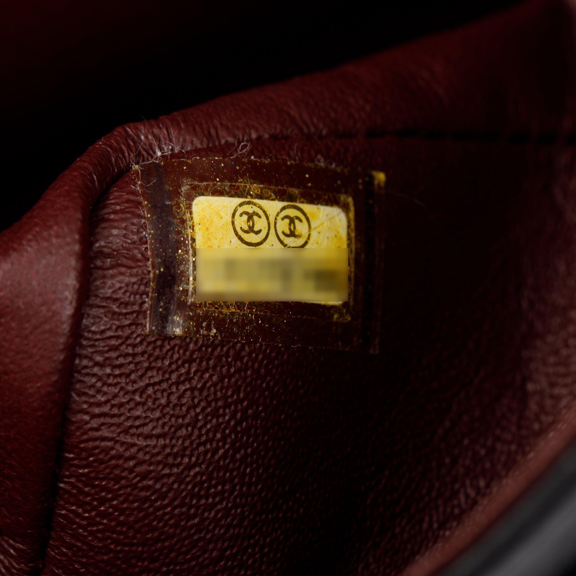 Chanel Black Lambskin Leather Classic Medium Double Flap Bag