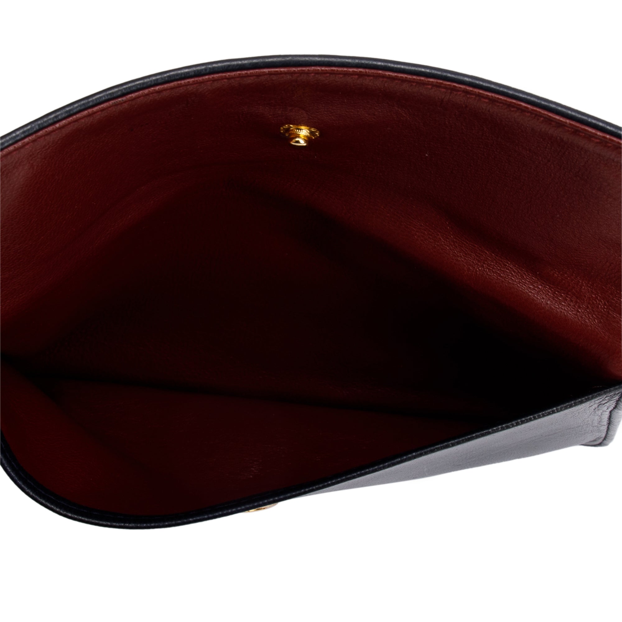 Chanel Black Lambskin Leather Integral Flap Bag with Pouch w/ Authenticity Card