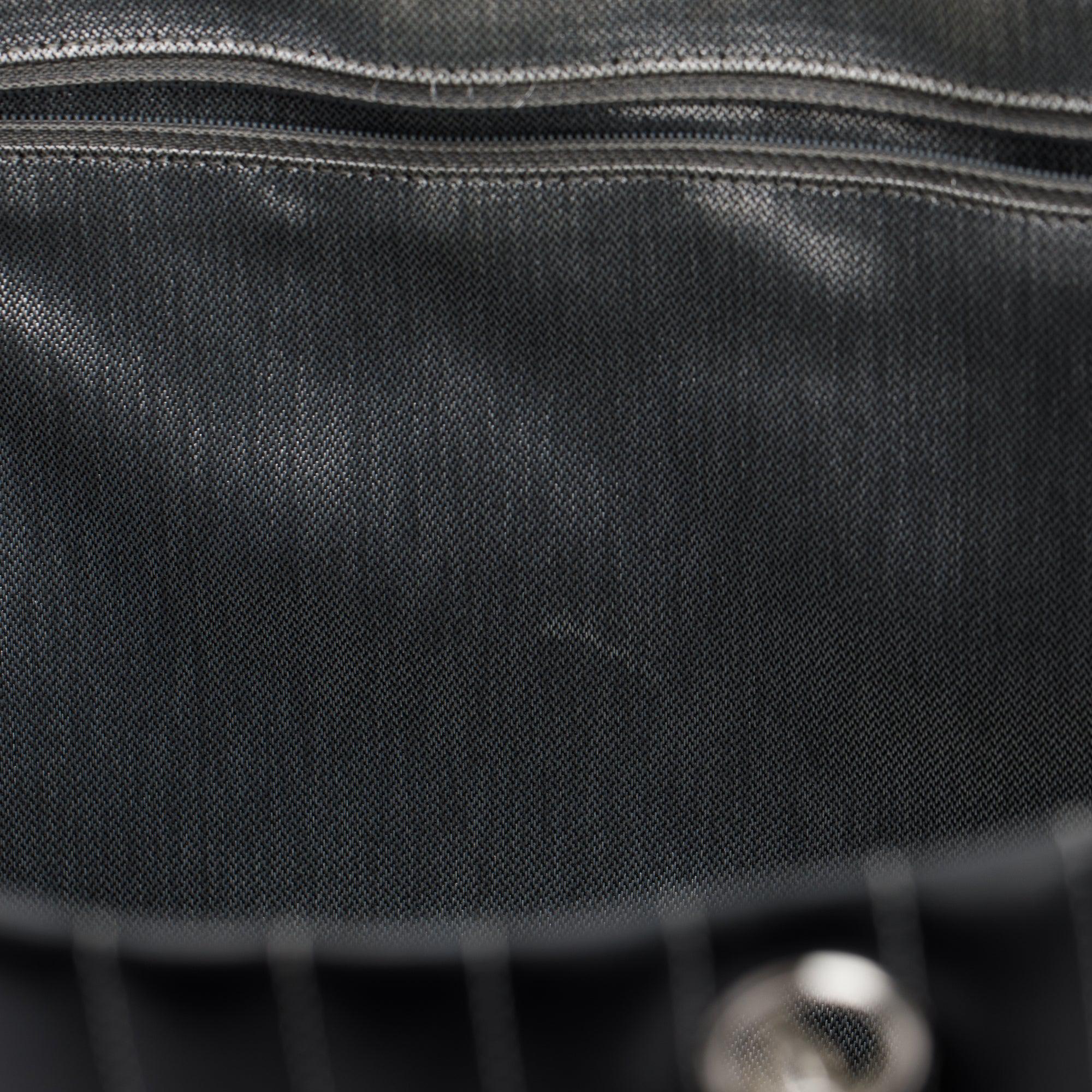 Chanel Black Lambskin Mademoiselle Ligne Tote w/ Box