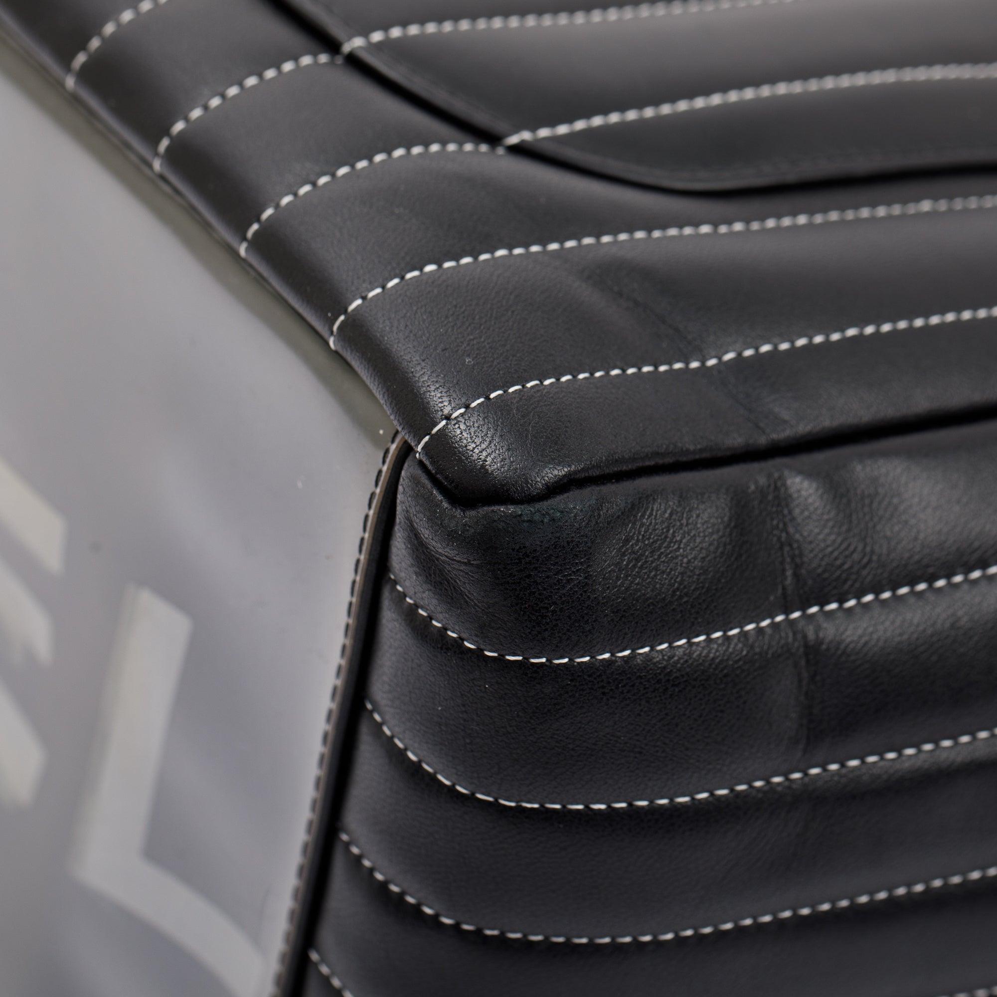 Chanel Black Lambskin Mademoiselle Ligne Tote w/ Box